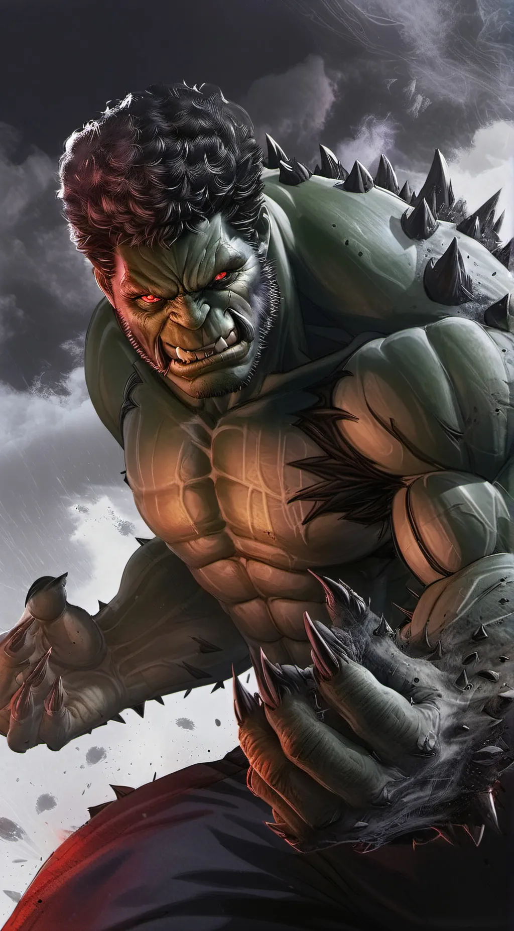 ai character: Devil Hulk background