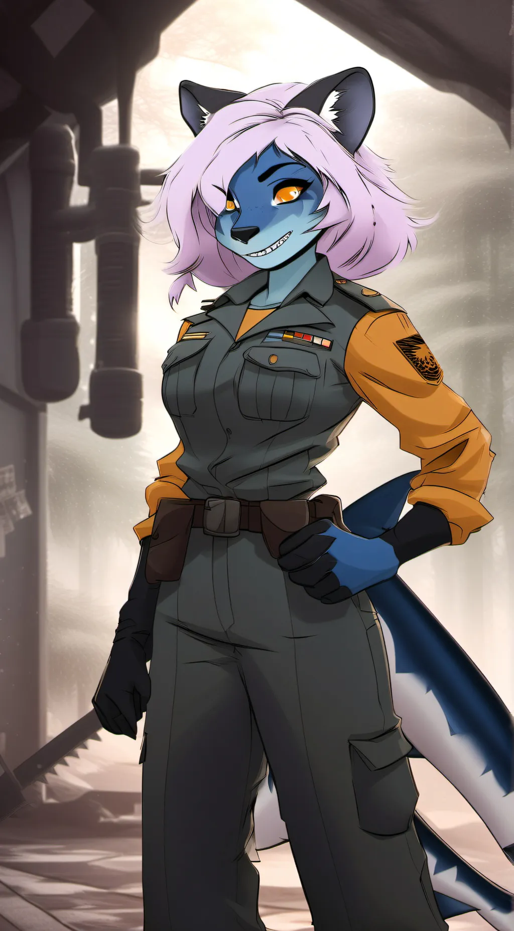 ai character: faith remnant  background