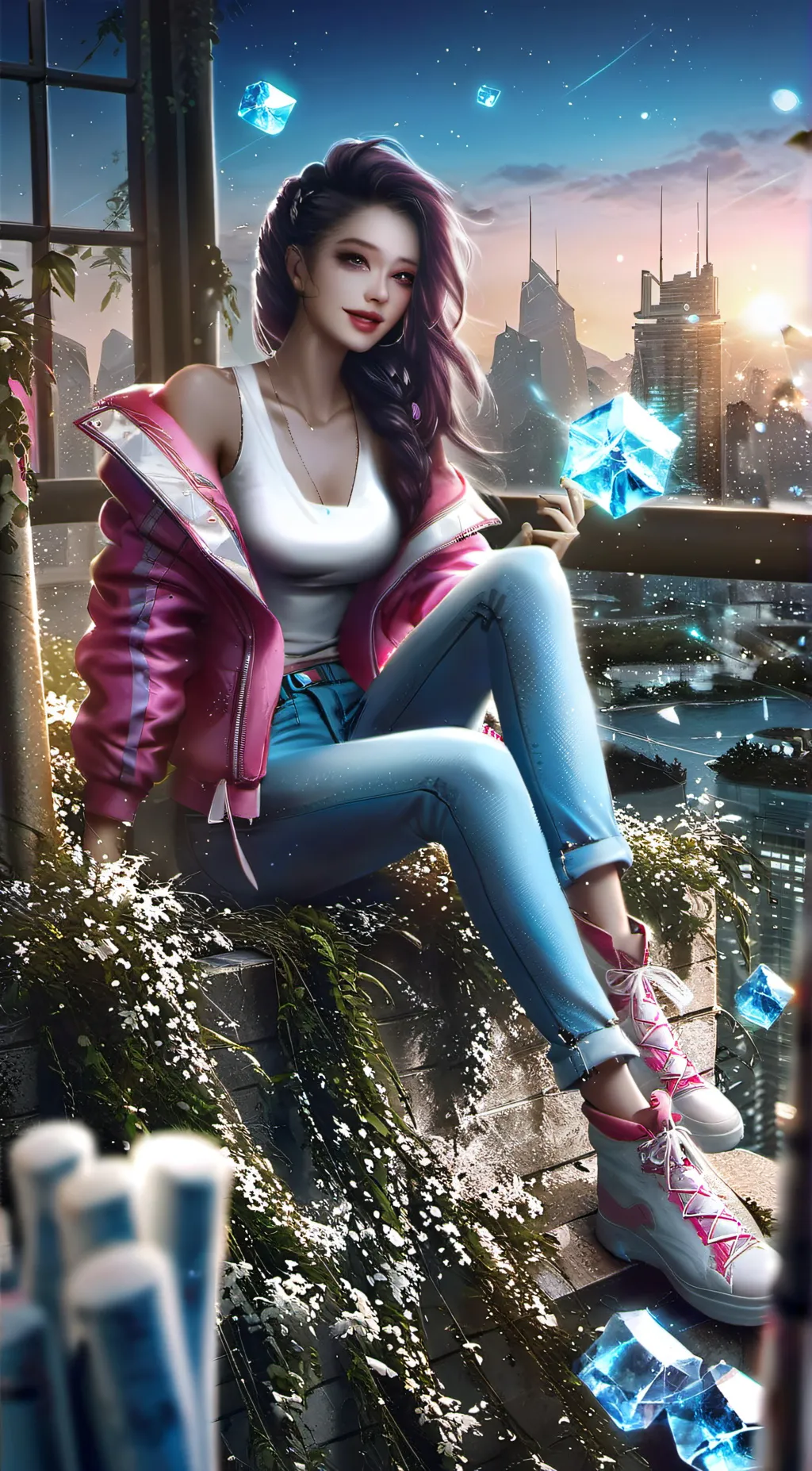 ai character: Firestar  background