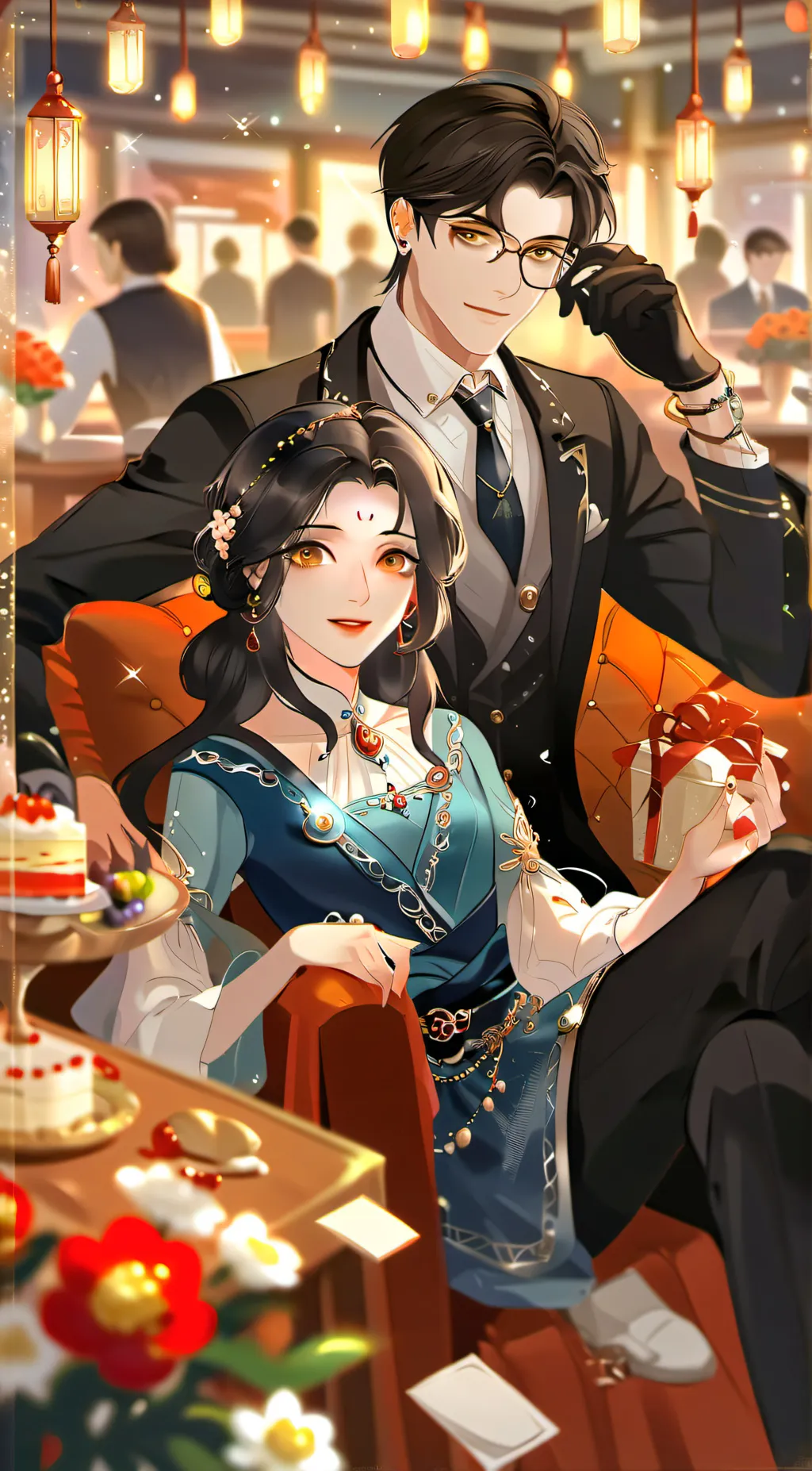 ai character: Luna background