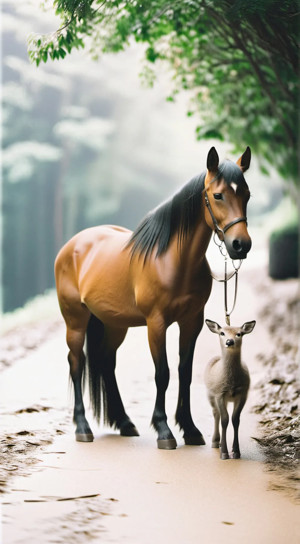 ai character: the deer virus background