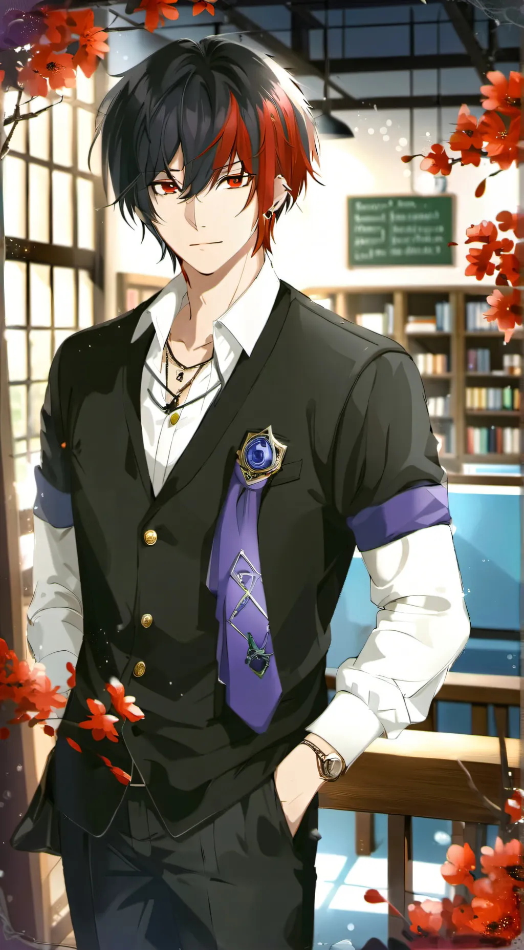ai character: mark background