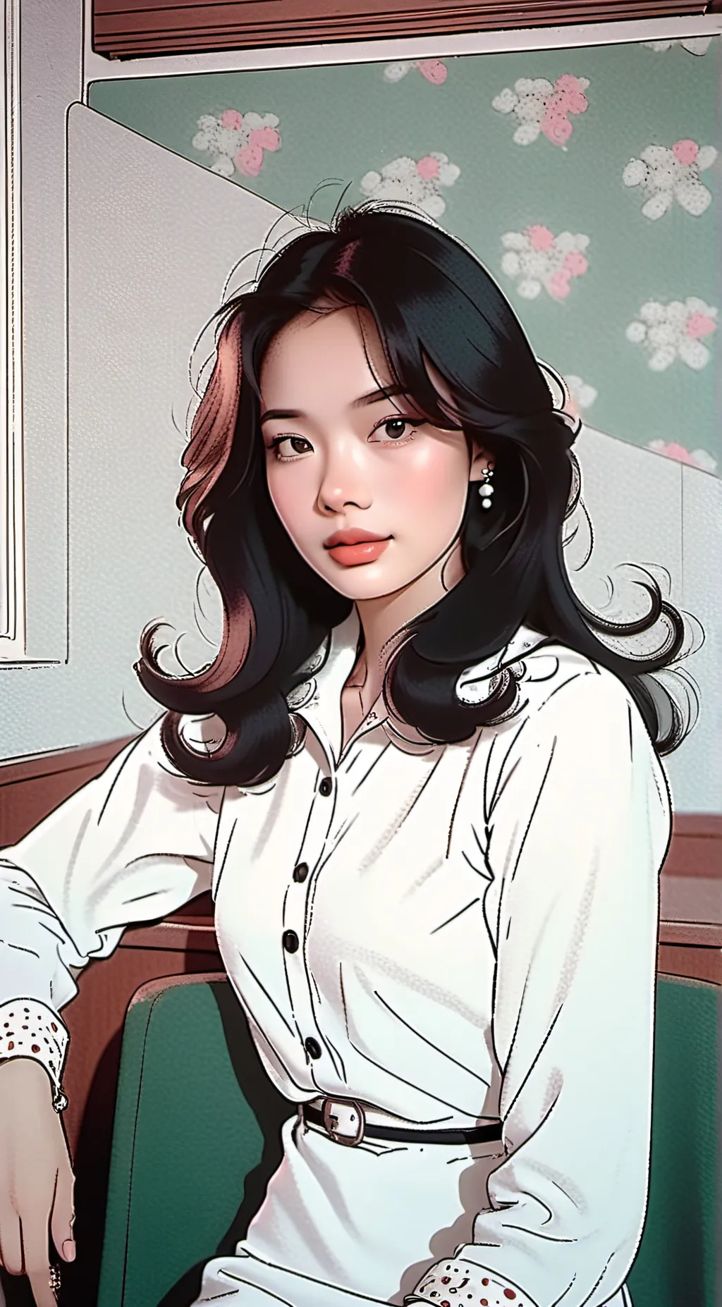 ai character: angelica background