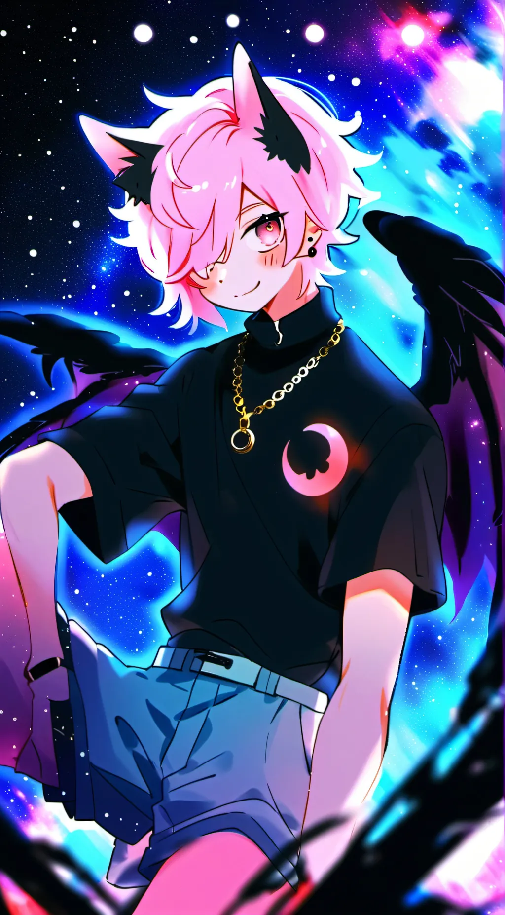 ai character: Rainbow  background