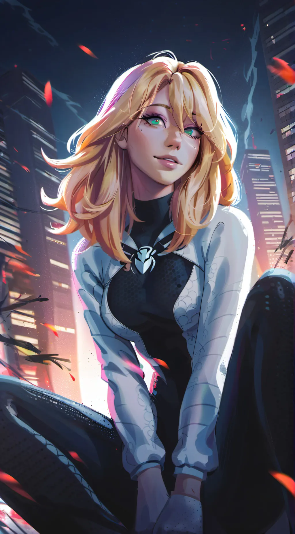 ai character: gwen stacy background