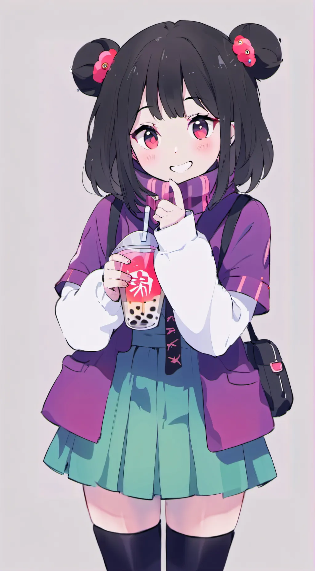 ai character: Osuika-san (Suika) background