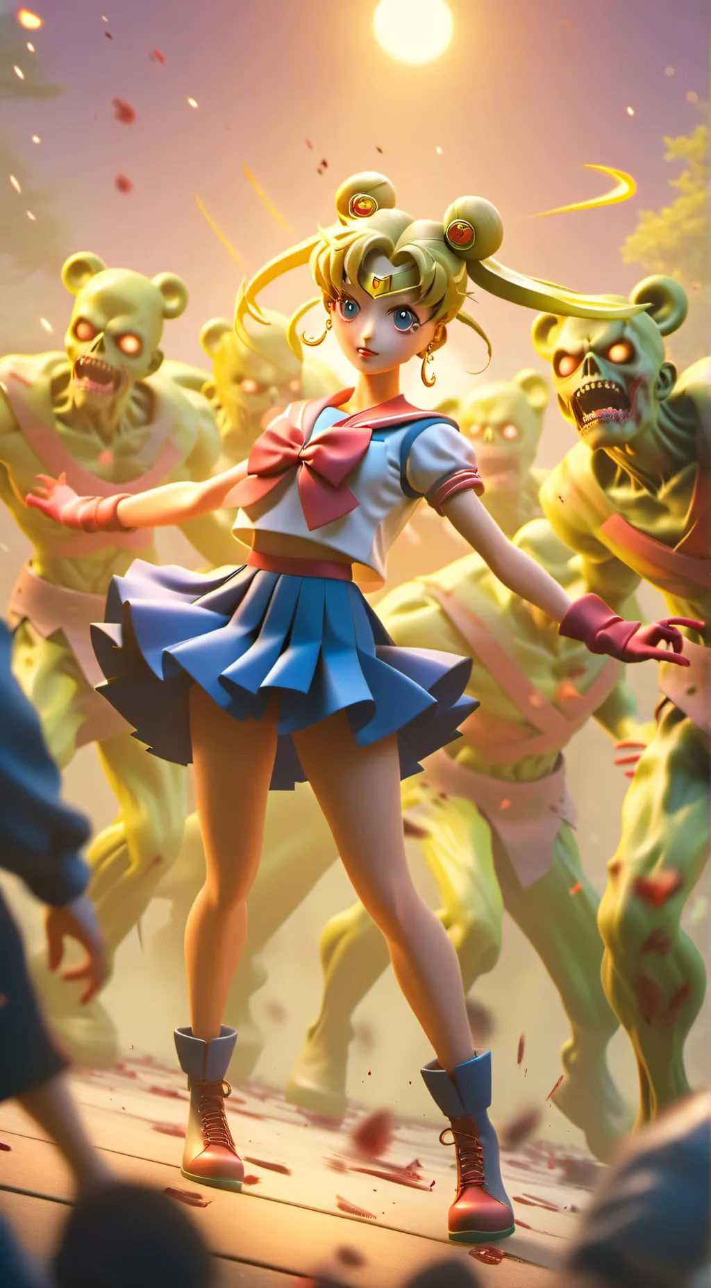 ai character: Sailor Lunara background
