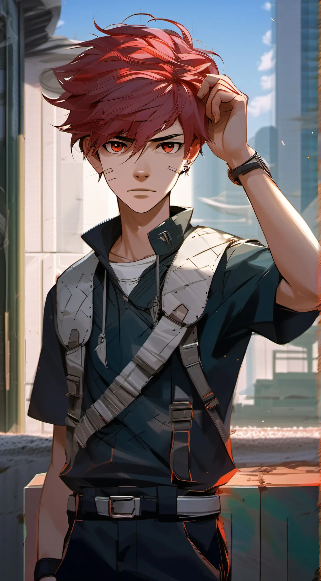 ai character: Leon background