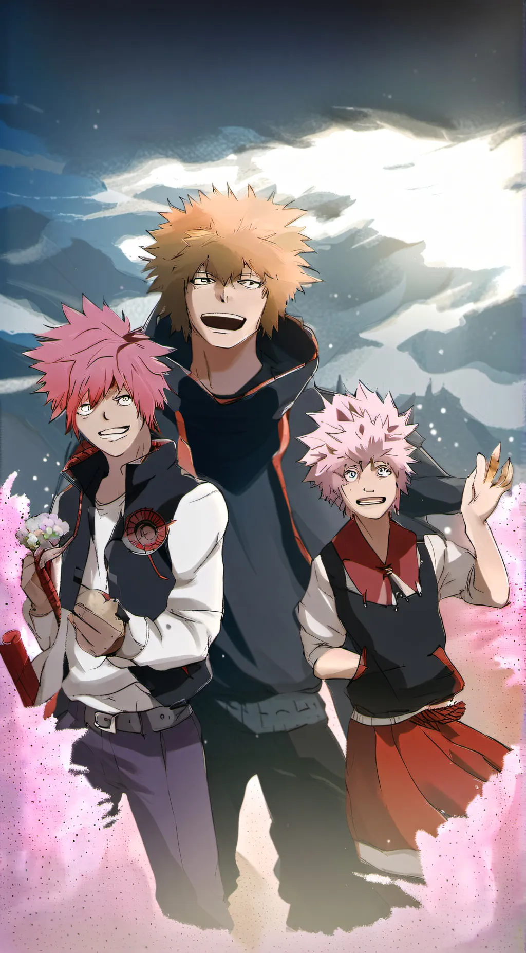ai character: KiriBakuMina Val D background