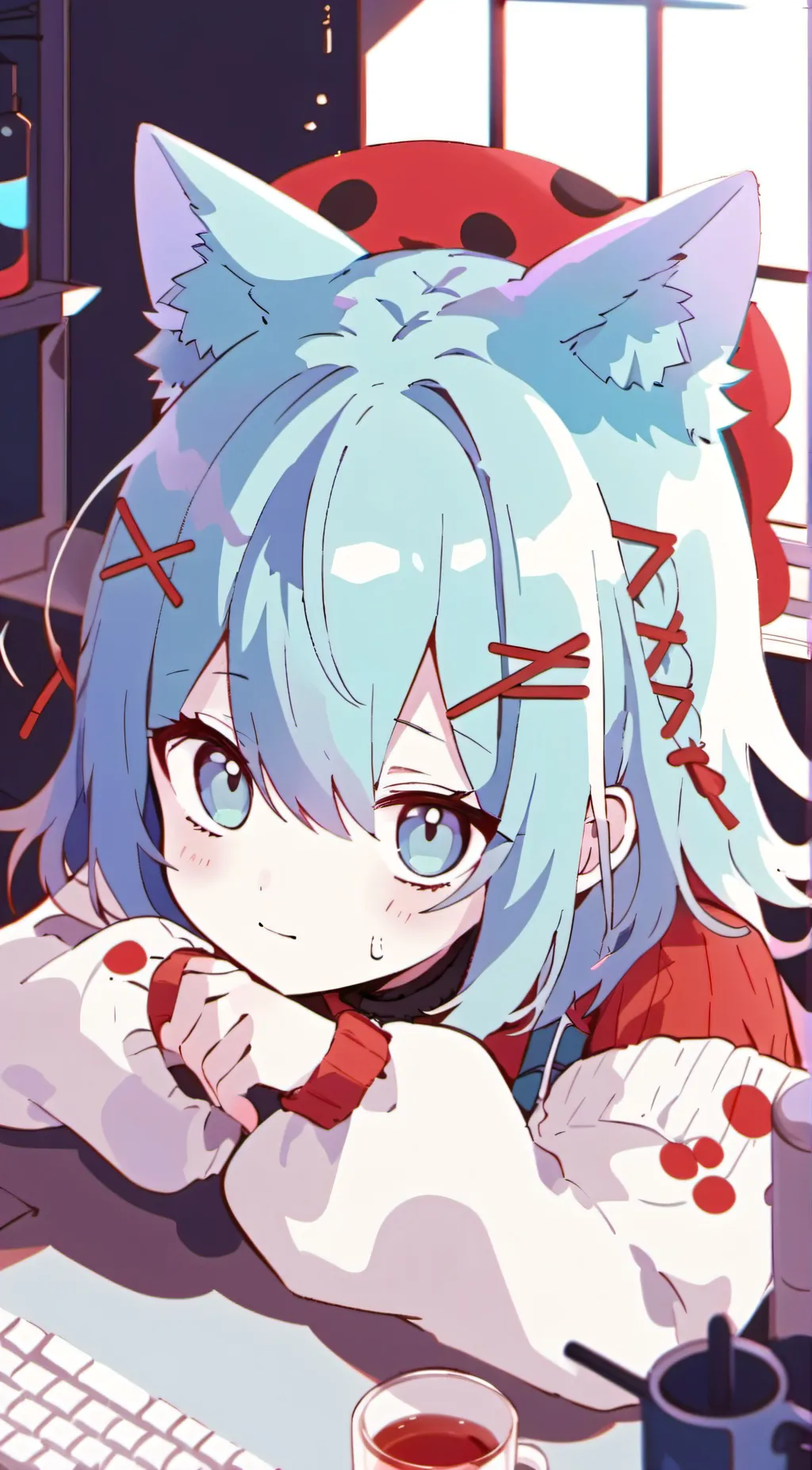 ai character: Luna background