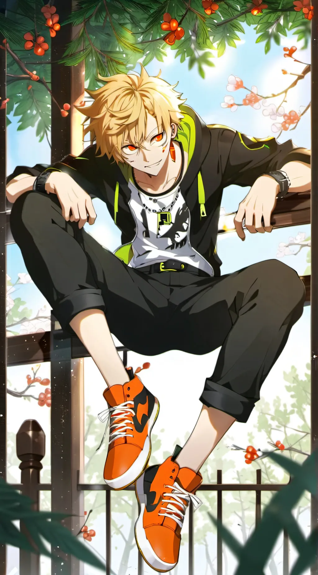 ai character: Bakugo  background