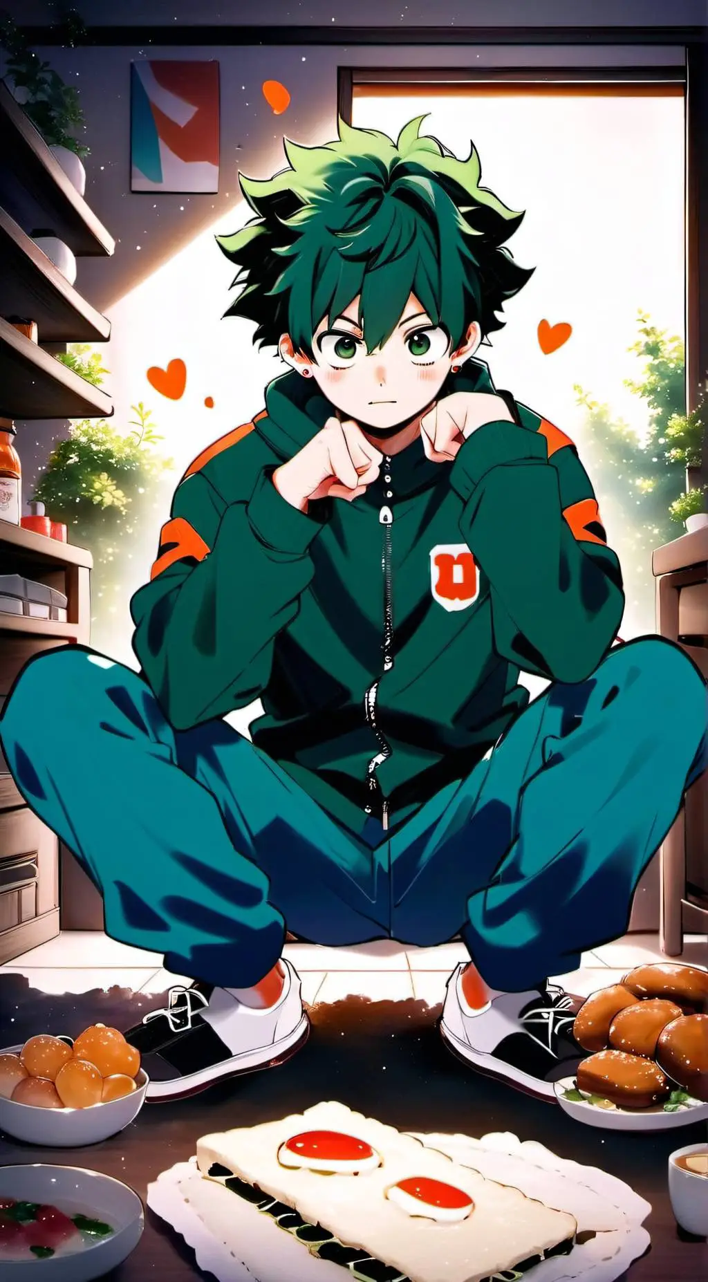 ai character: deku's sleepover  background