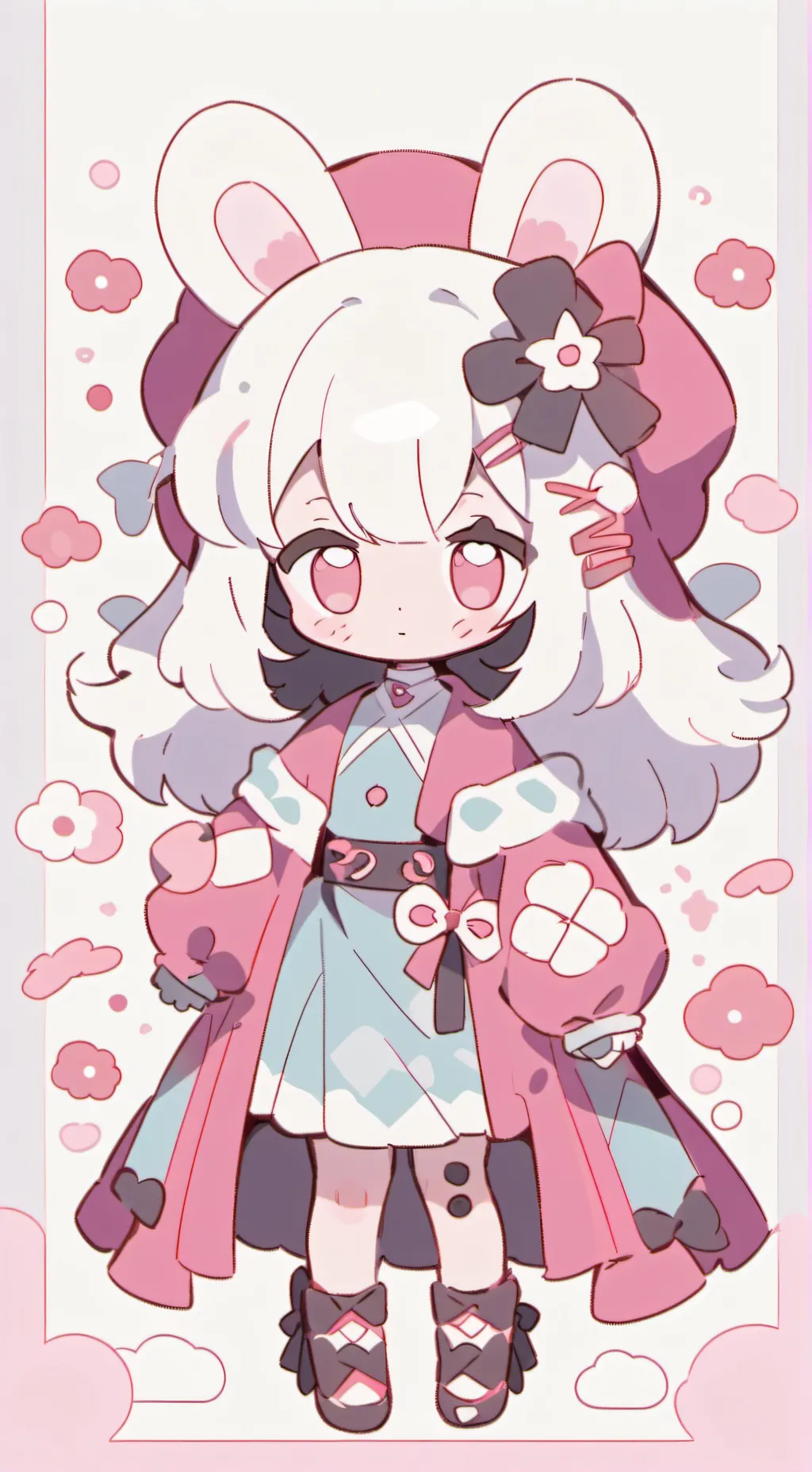 ai character: Glitchtrap & vanny background