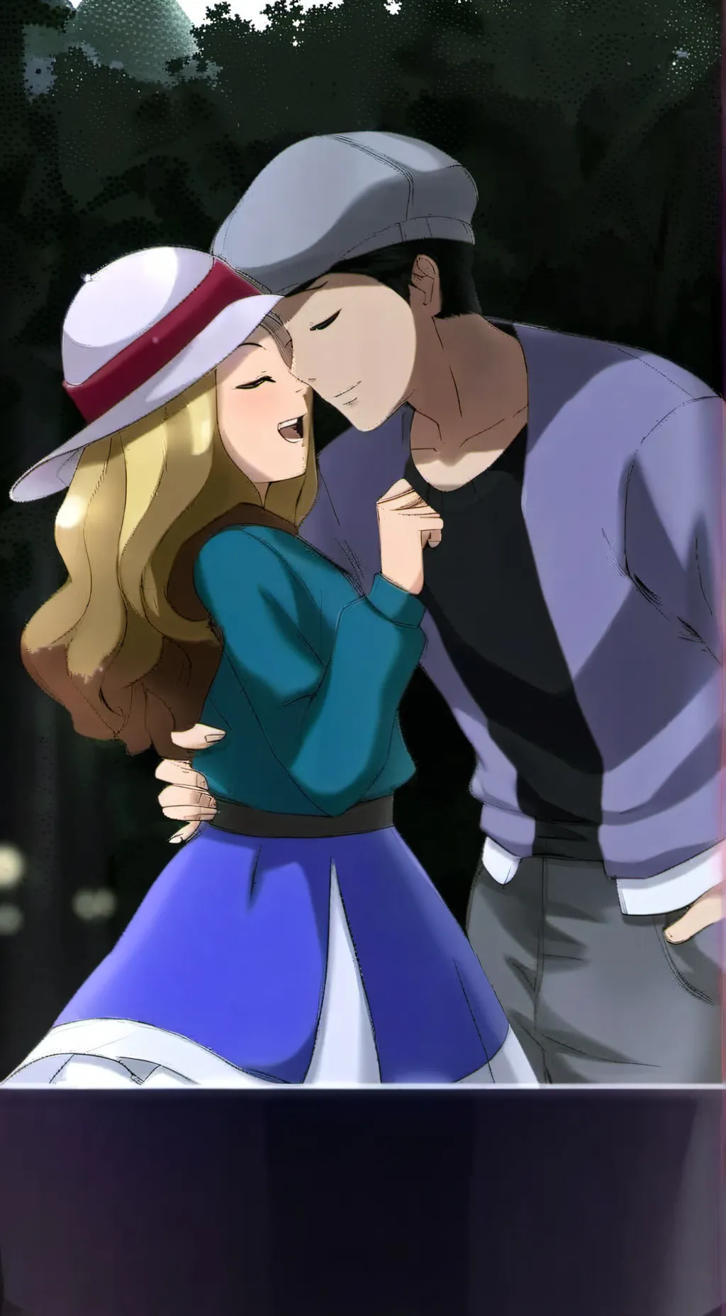 ai character: Ash and Serena background