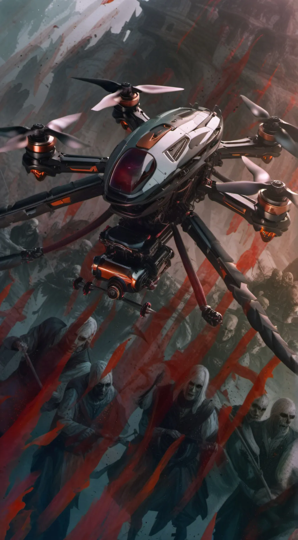 ai character: Murder drones background