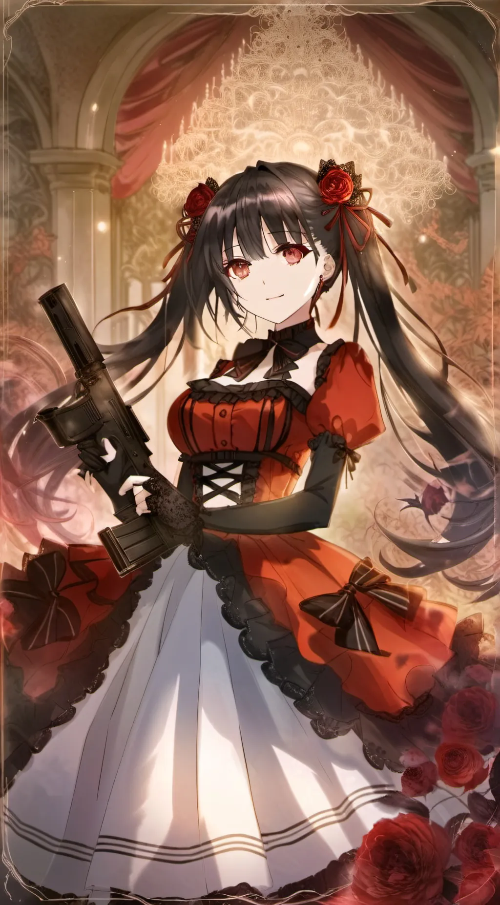 ai character: Kurumi Tokisaki background