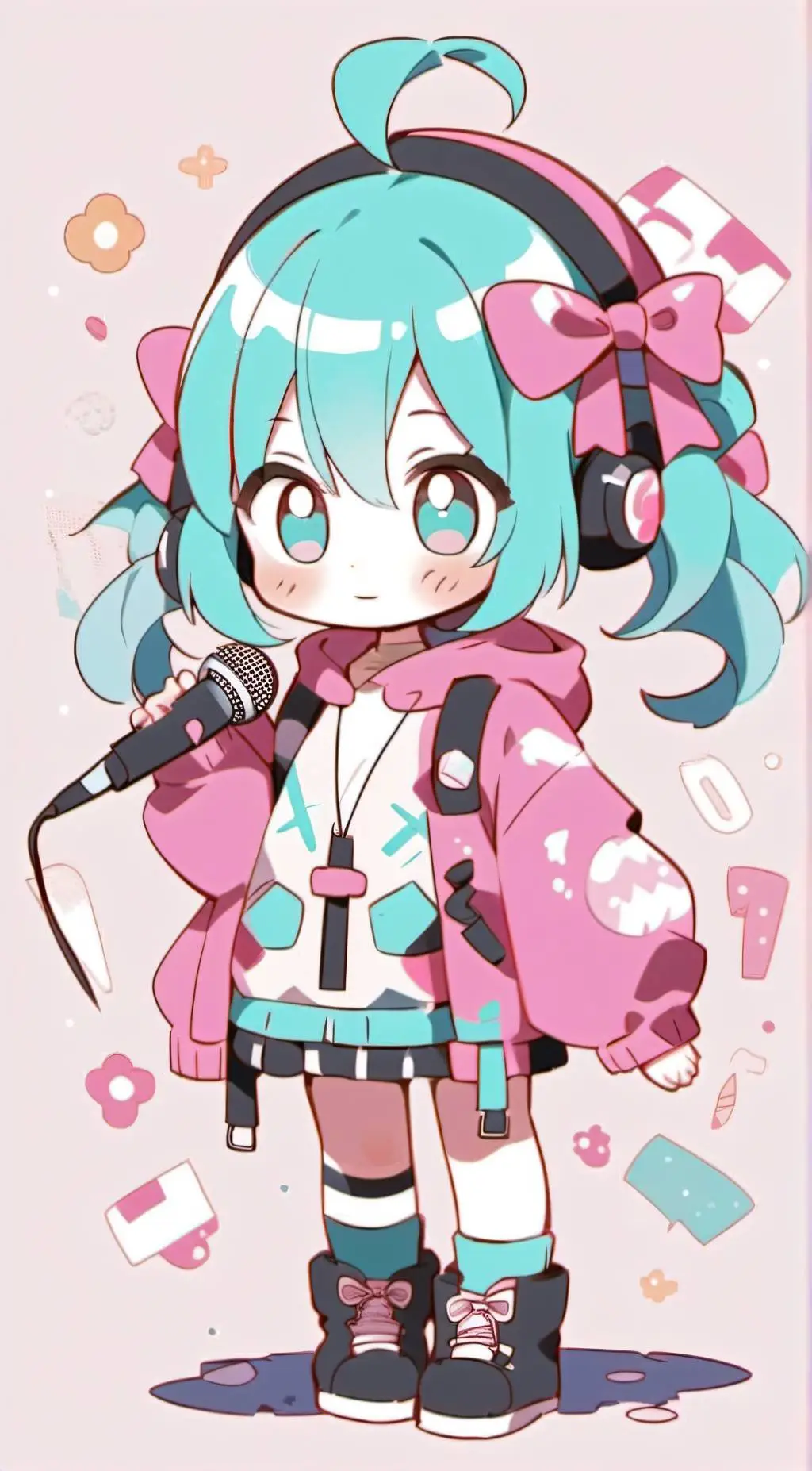 ai character: Miku background