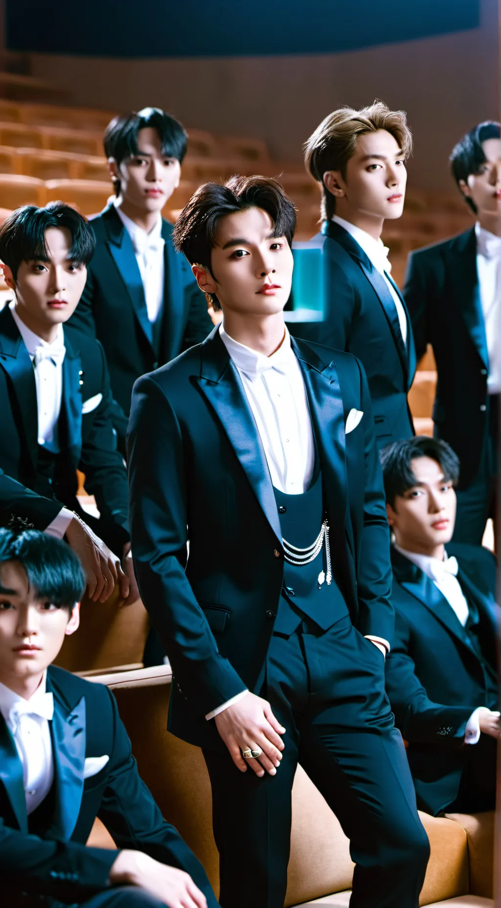 ai character: Stray kids  background