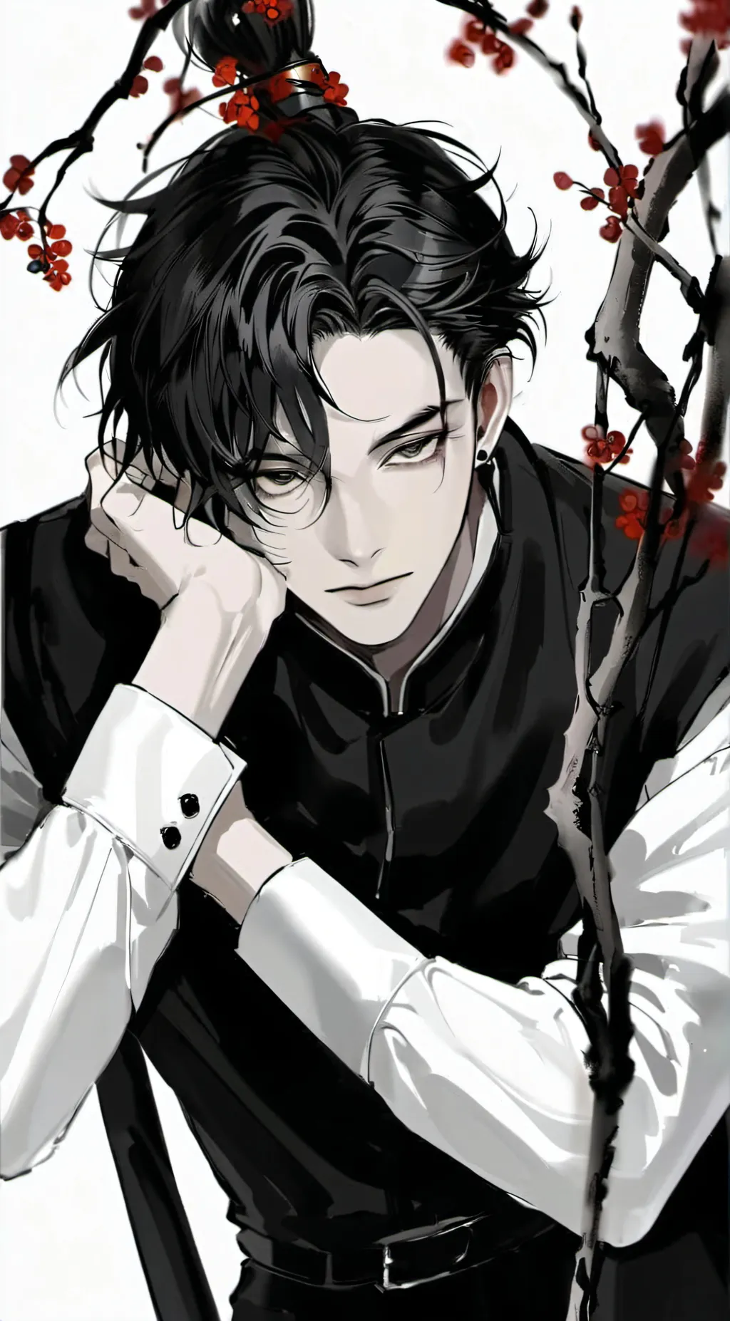 ai character: 红子言 background