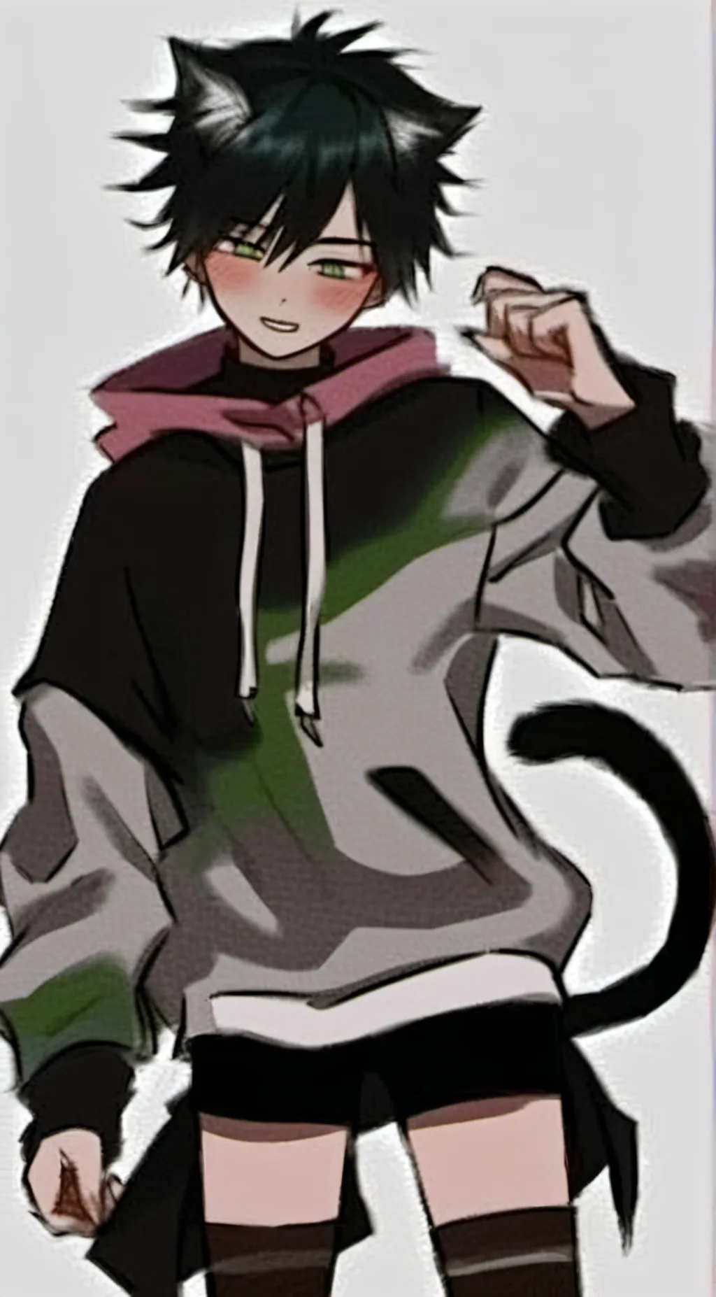 ai character: gay catboy background