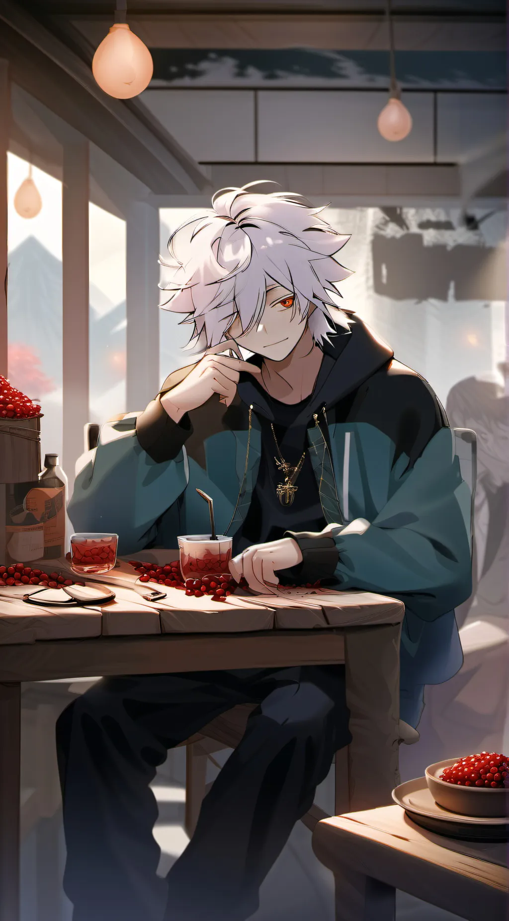 ai character: gooddy background