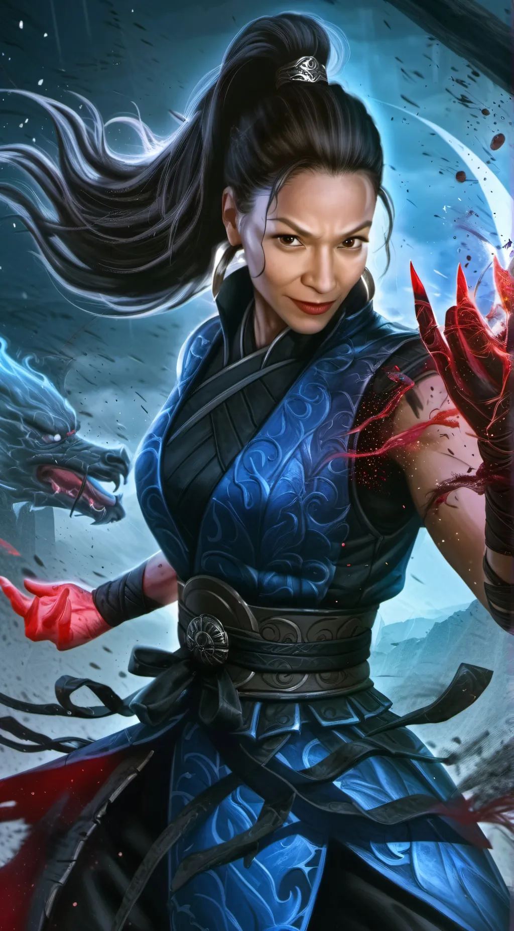 ai character: Aida (MK) background