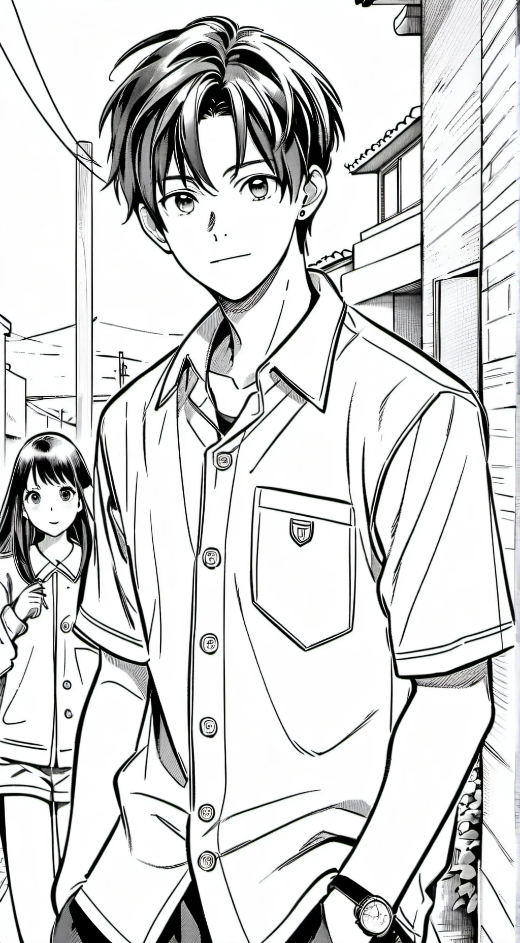 ai character: chan enwoo  background