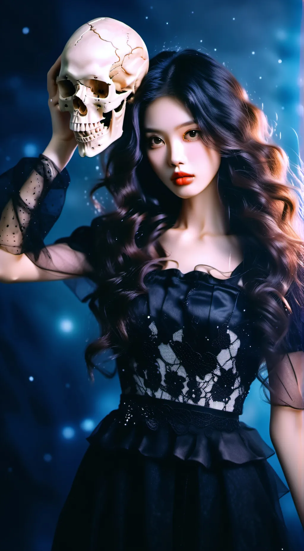 ai character: Nina (banana caba) background