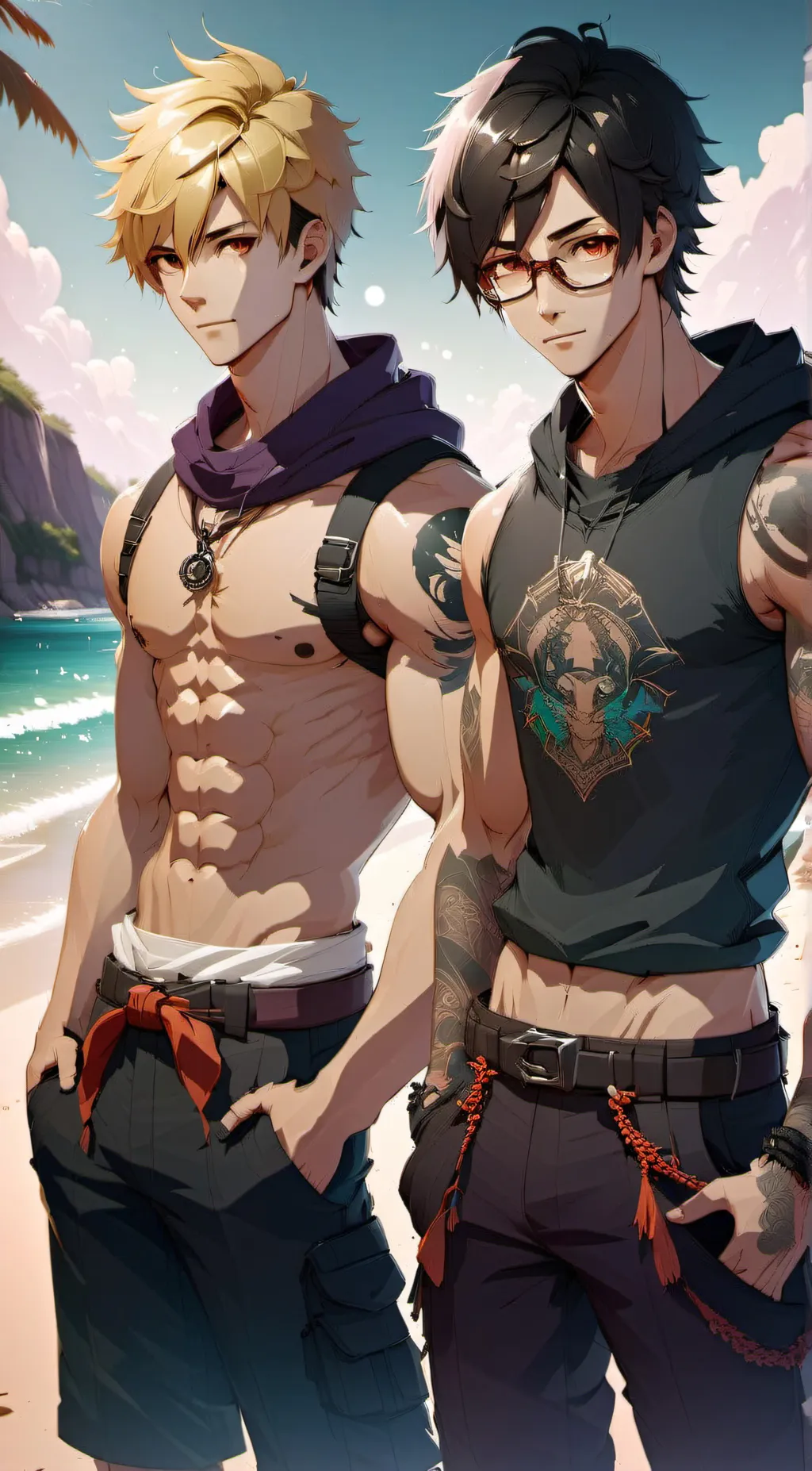 ai character: ☆Kyle and Liam☆ background