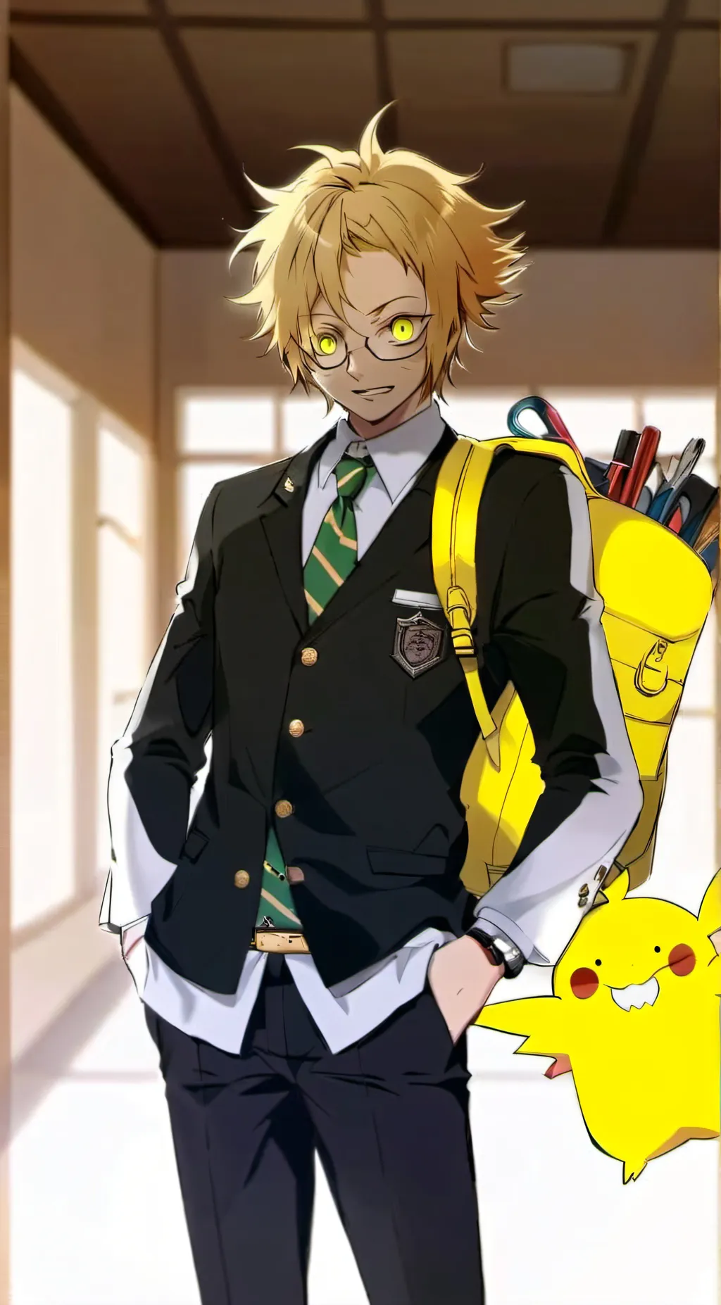 ai character: Denki background