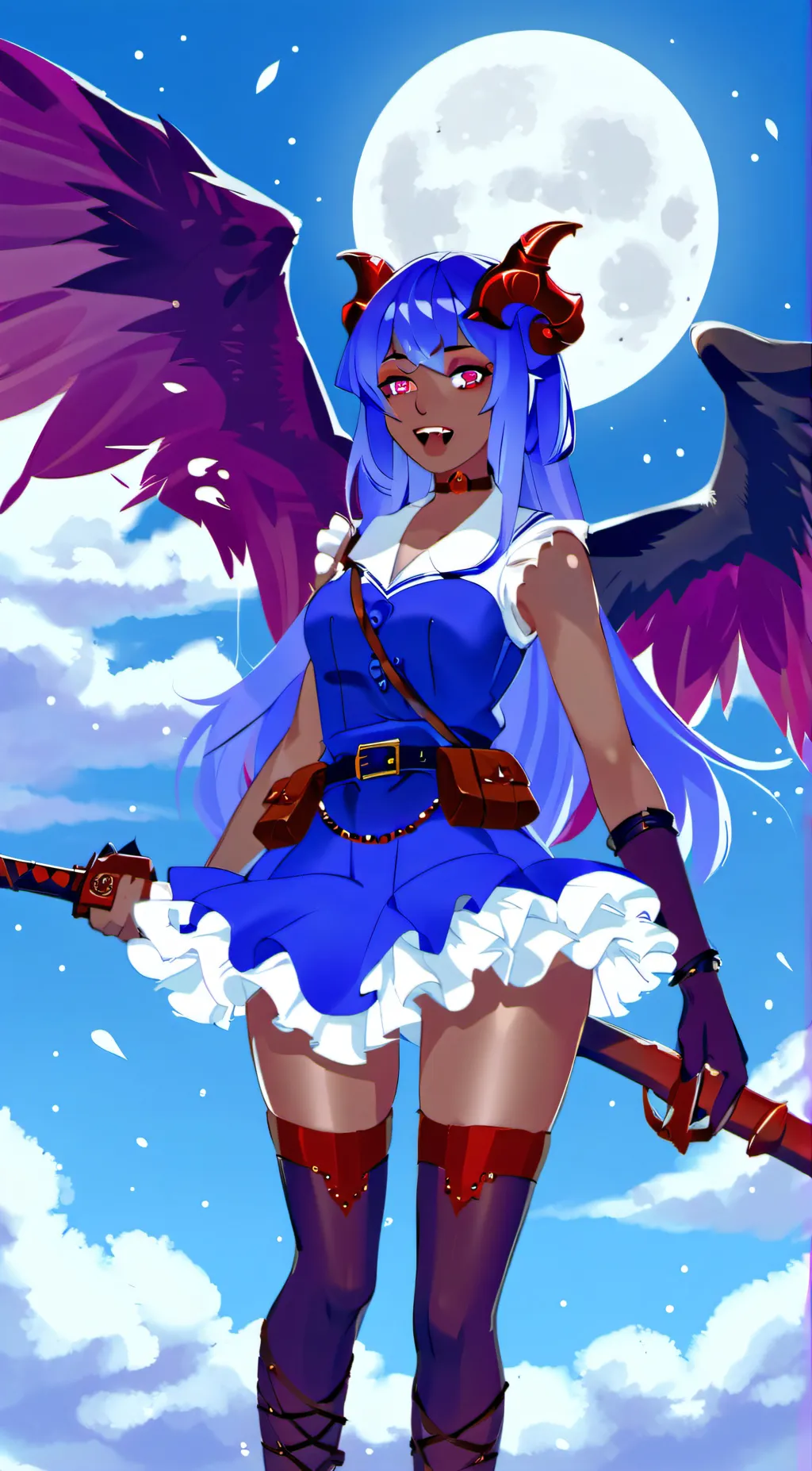 ai character: bluerose background