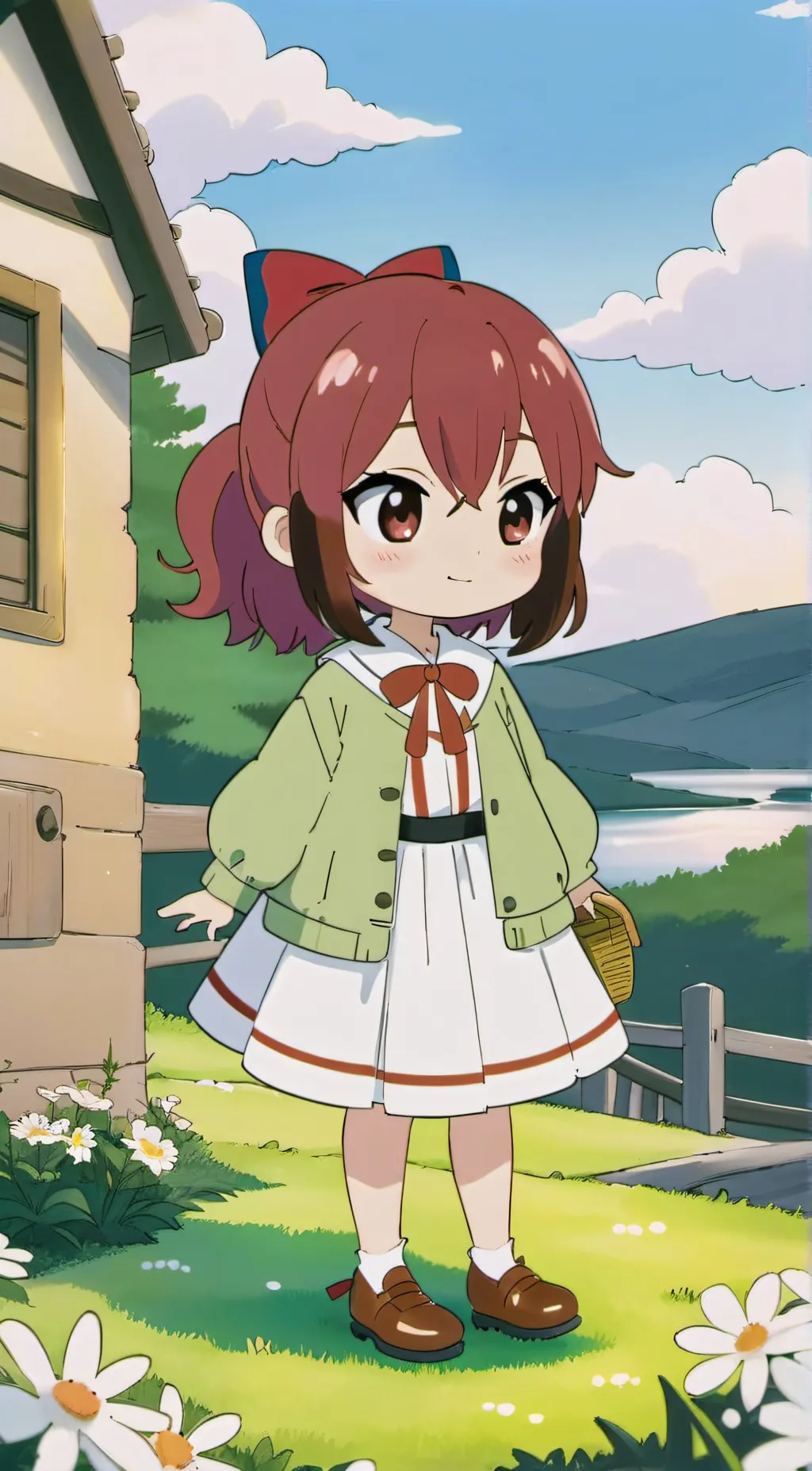 ai character: flaky background