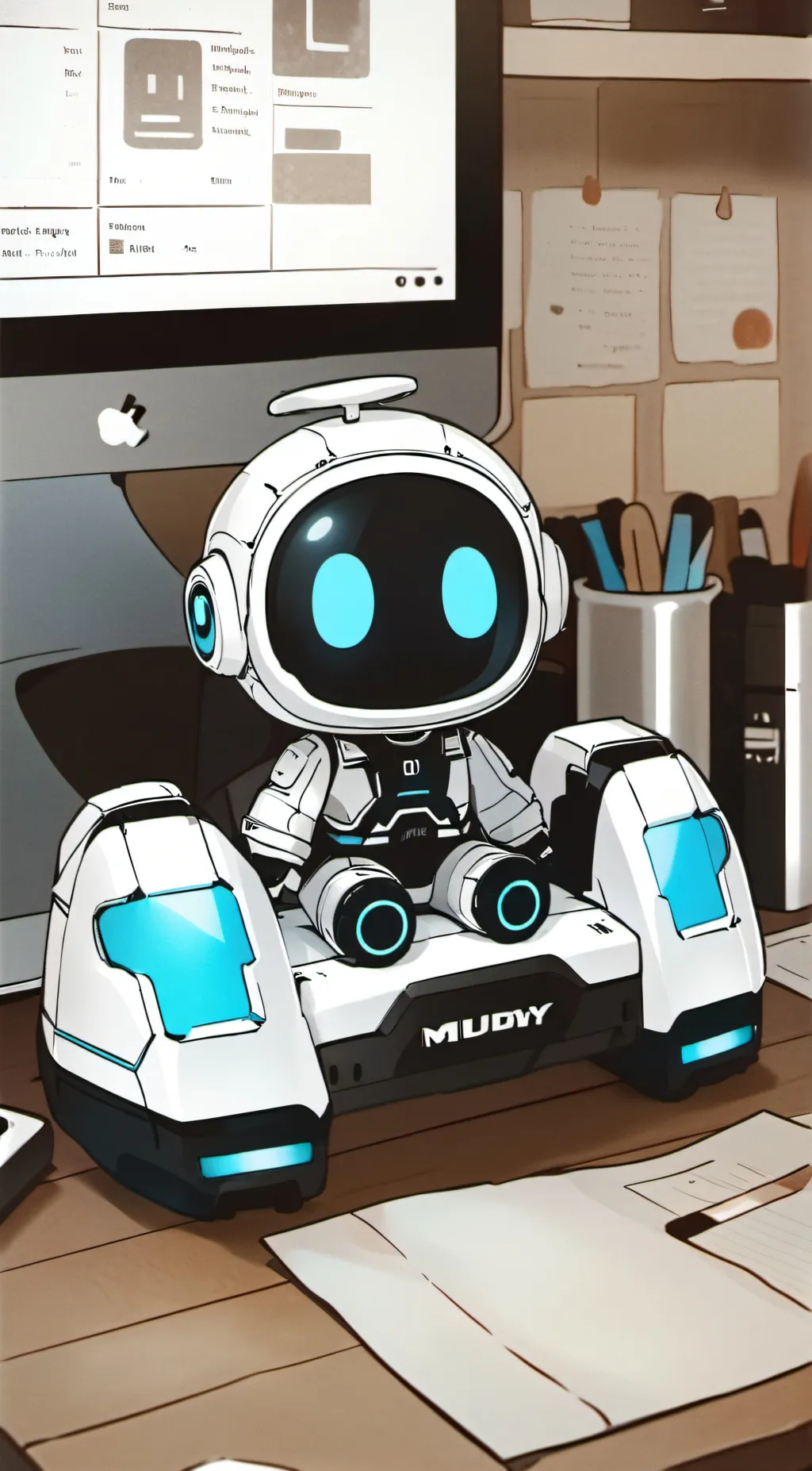 ai character: Mini bot background