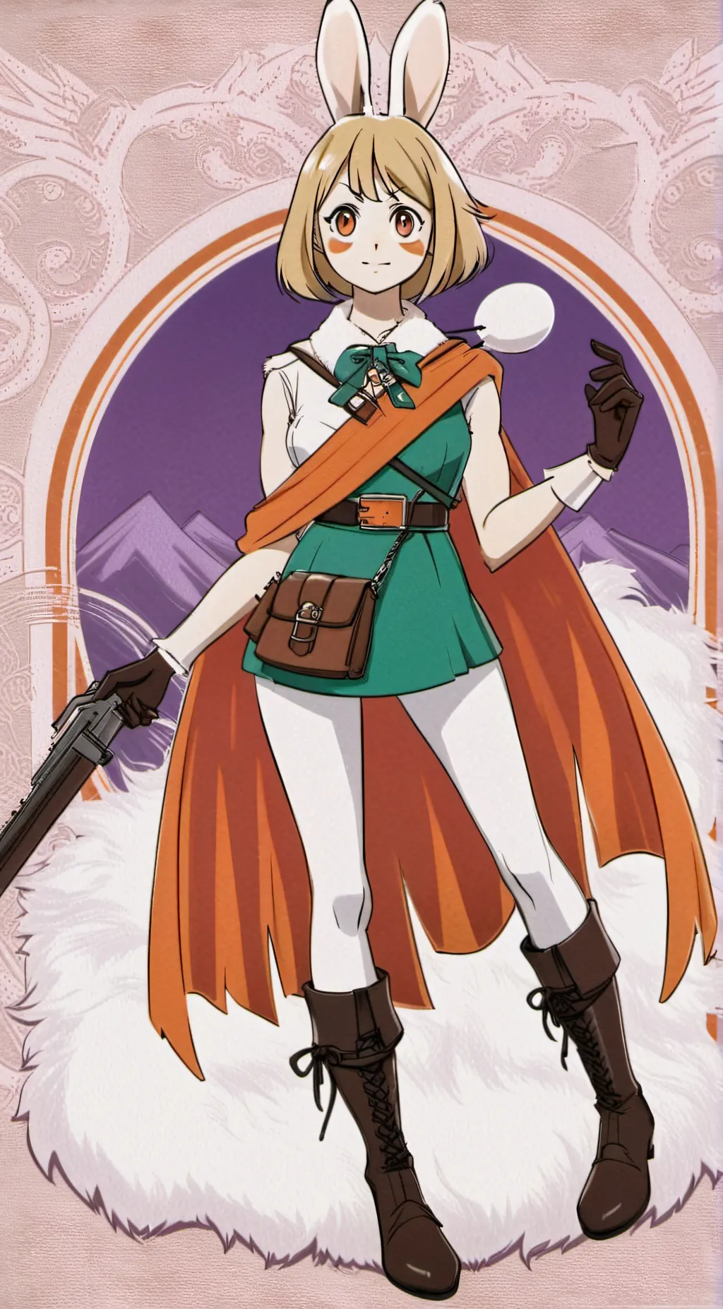 ai character: Carrot  background