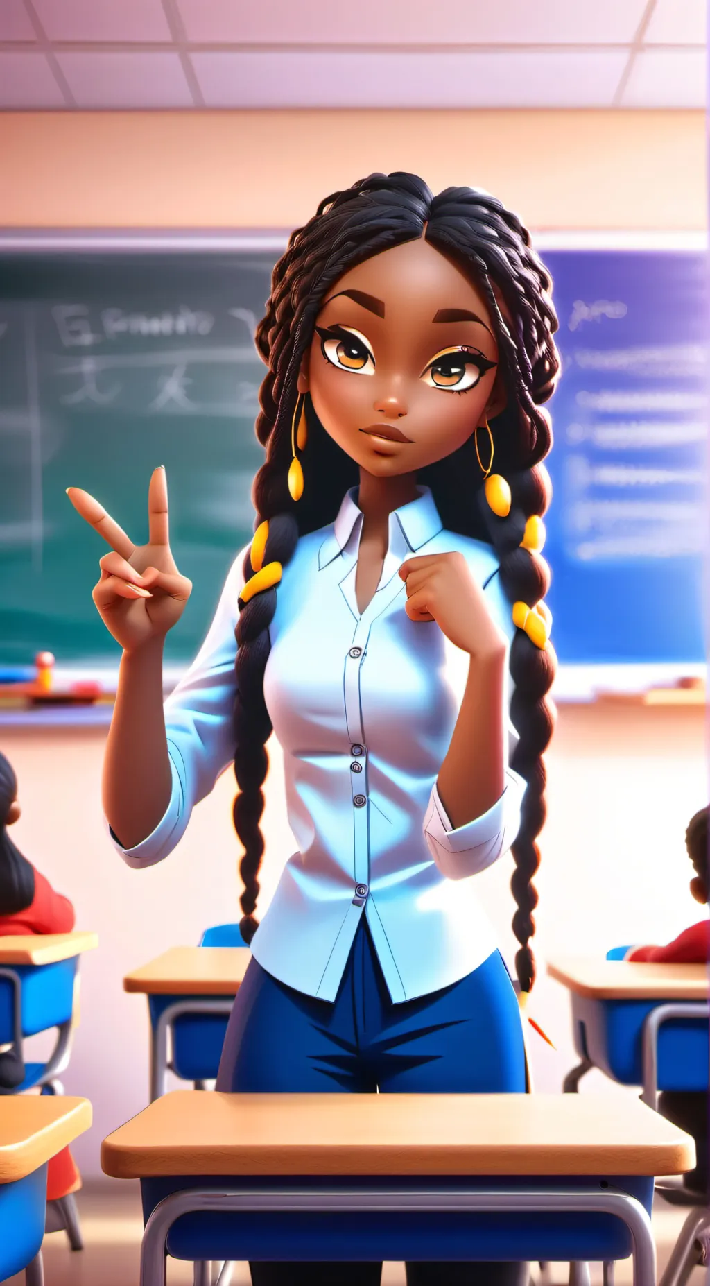 ai character: Kylie background
