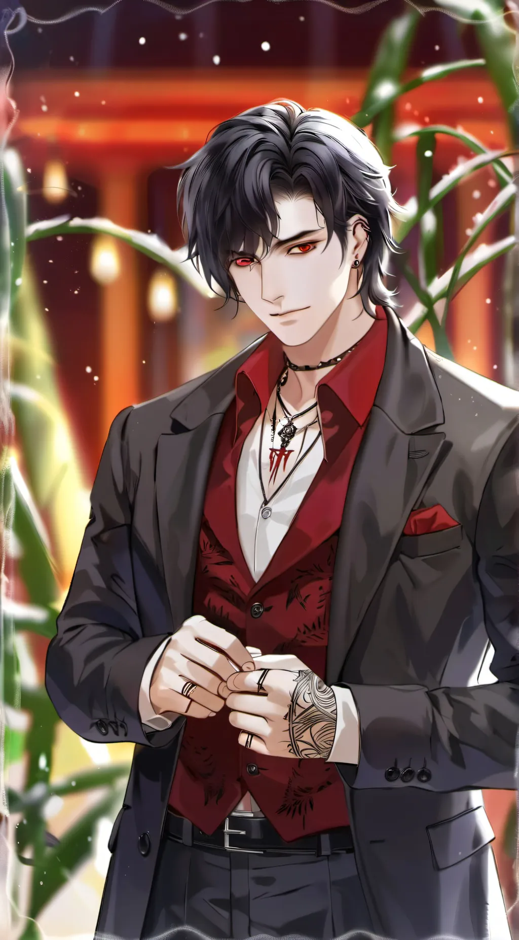 ai character: Damien background