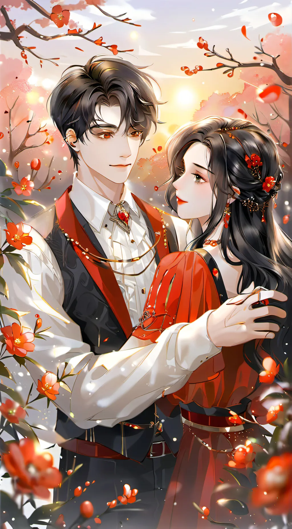 ai character: YOU AND HIM background