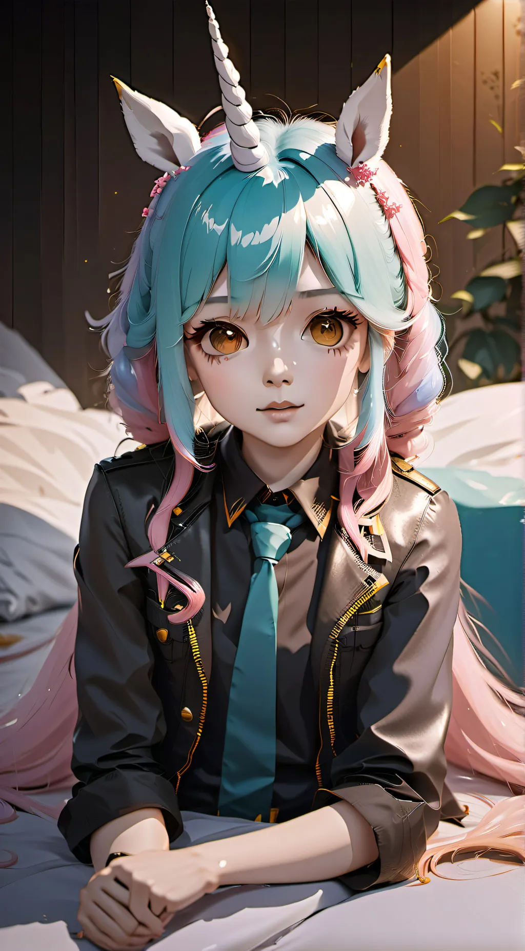 ai character: Human ロリコーン💖 background