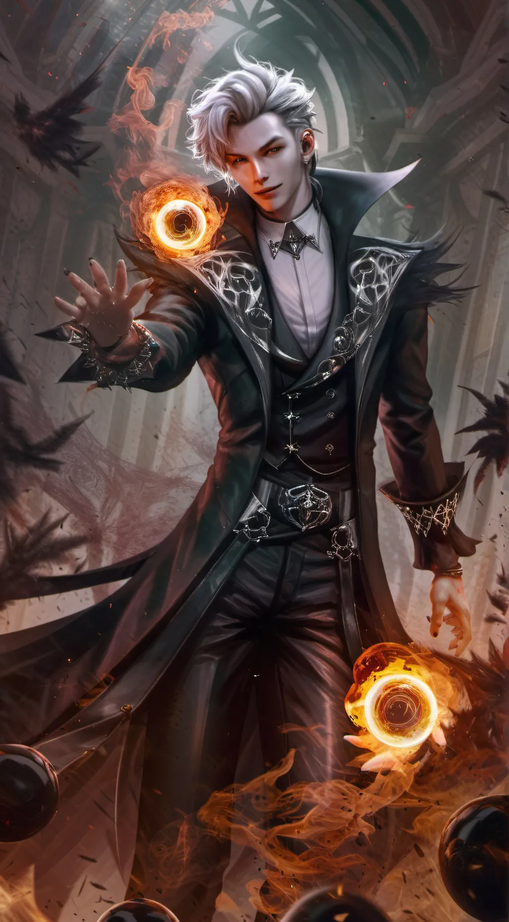 ai character: Fangs  background