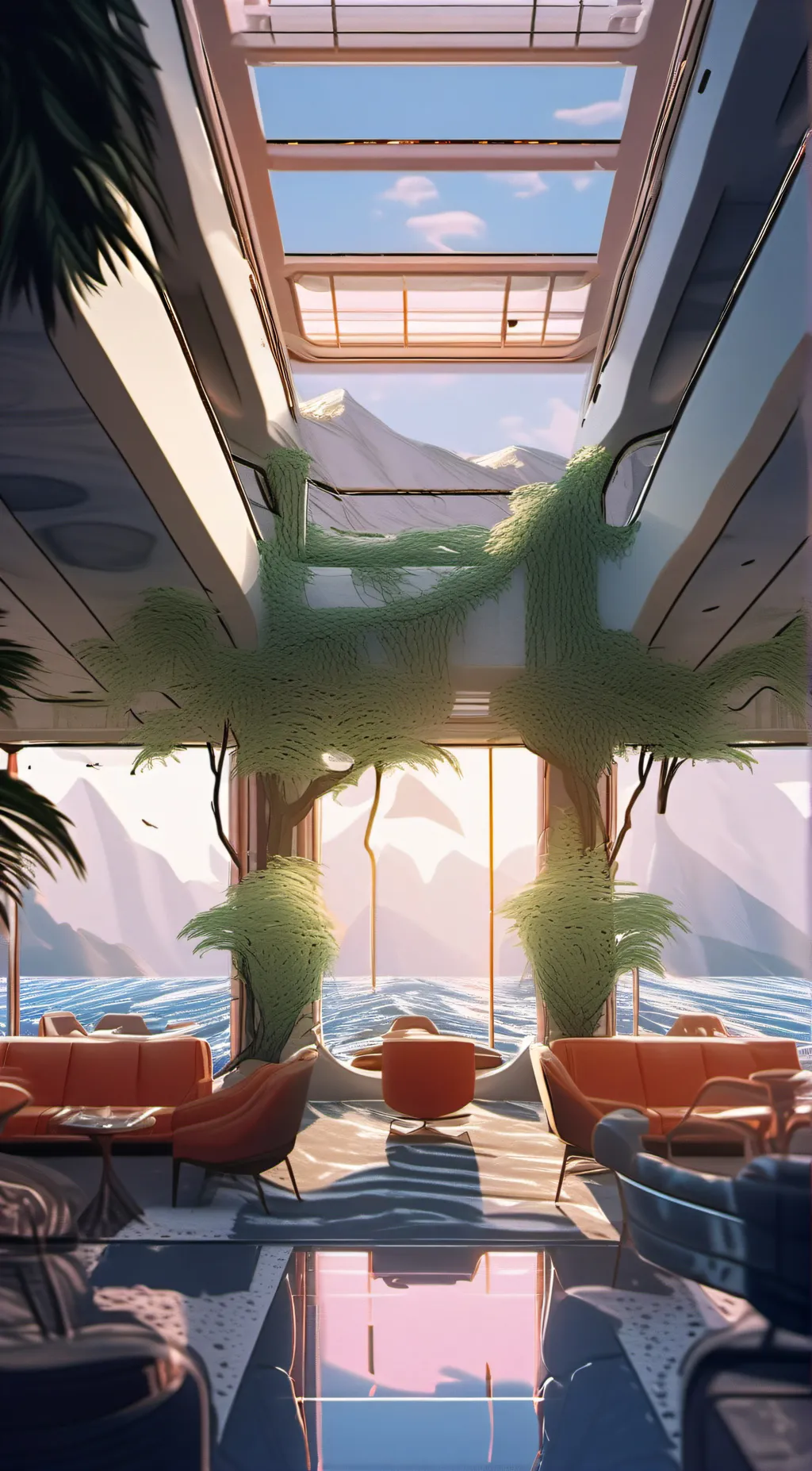 ai character: the vs on a cruise background