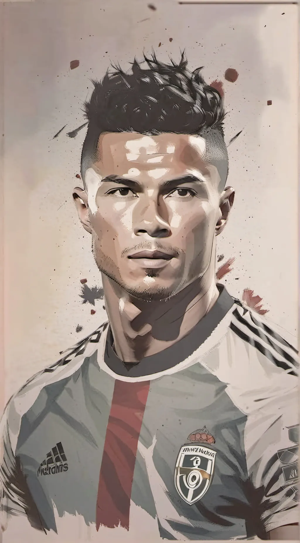 ai character: RONALDO  background