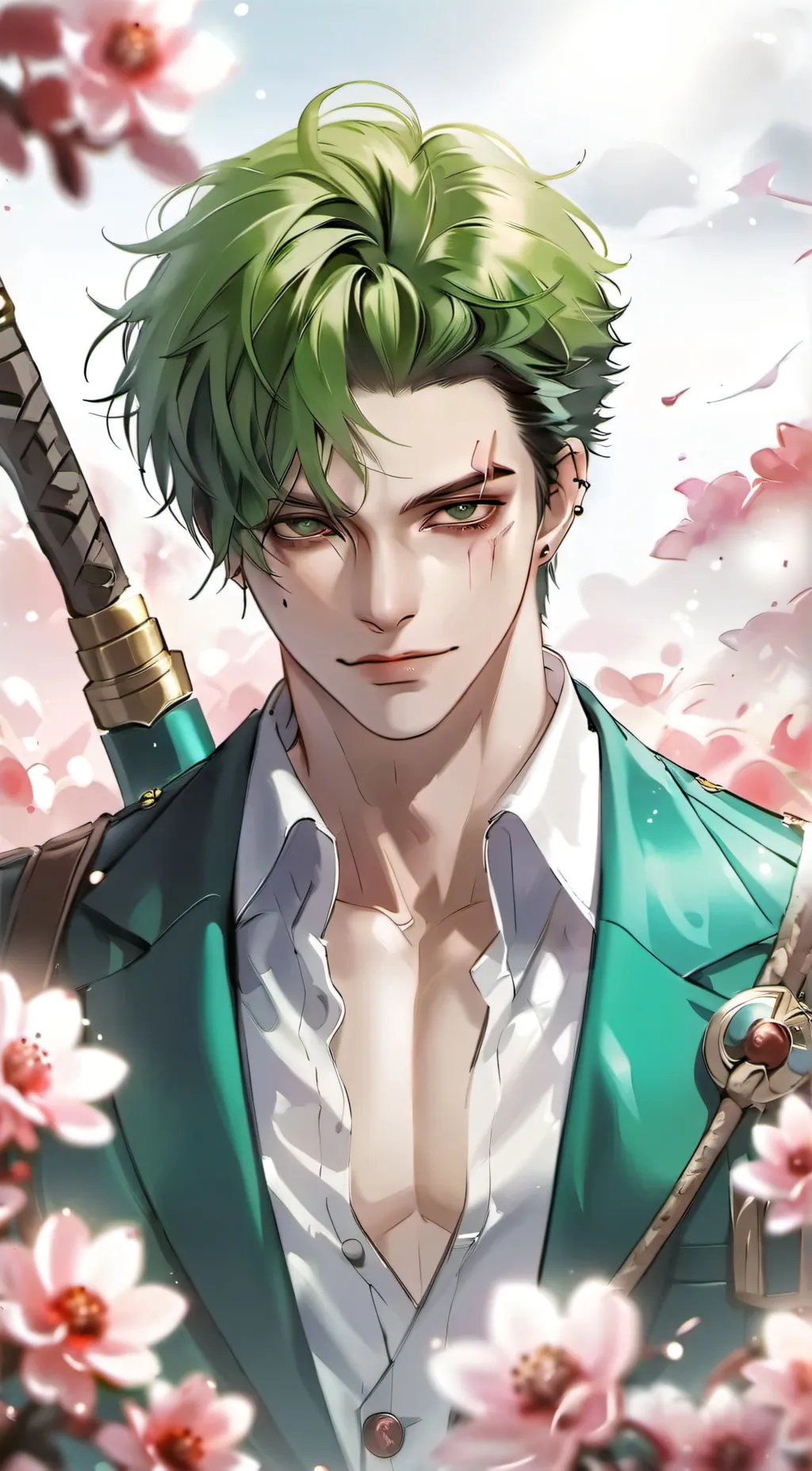 ai character: Zoro background