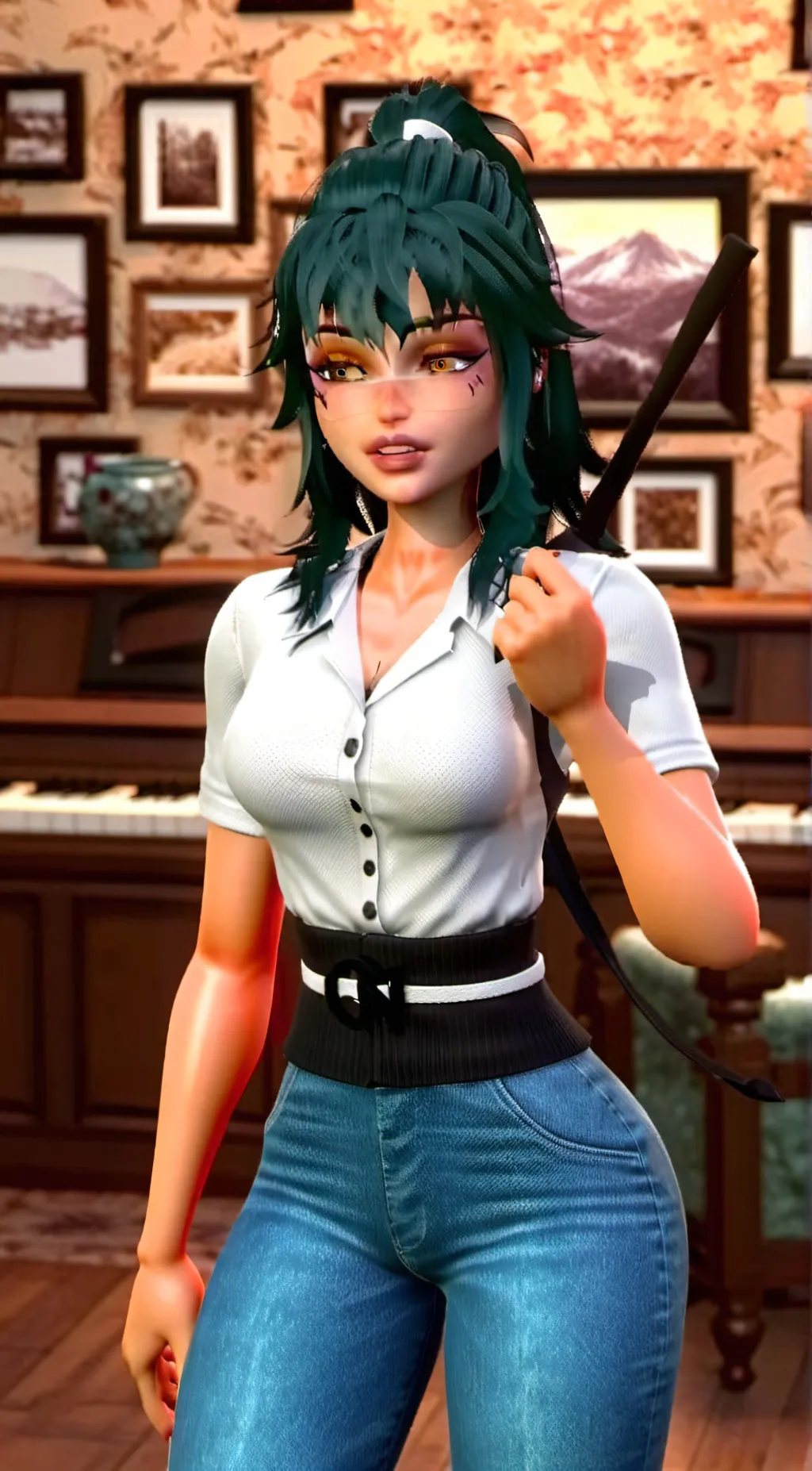 ai character: Claire  background