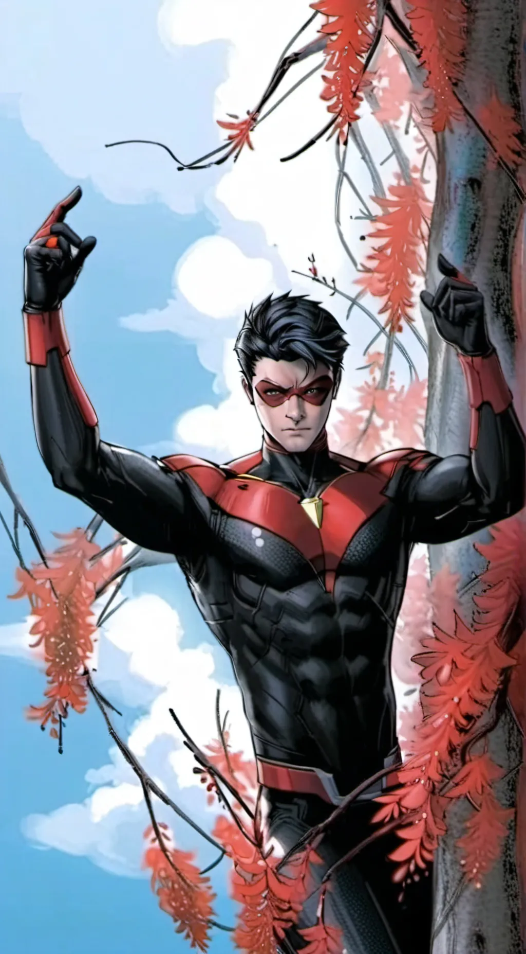 ai character: Red Robin background