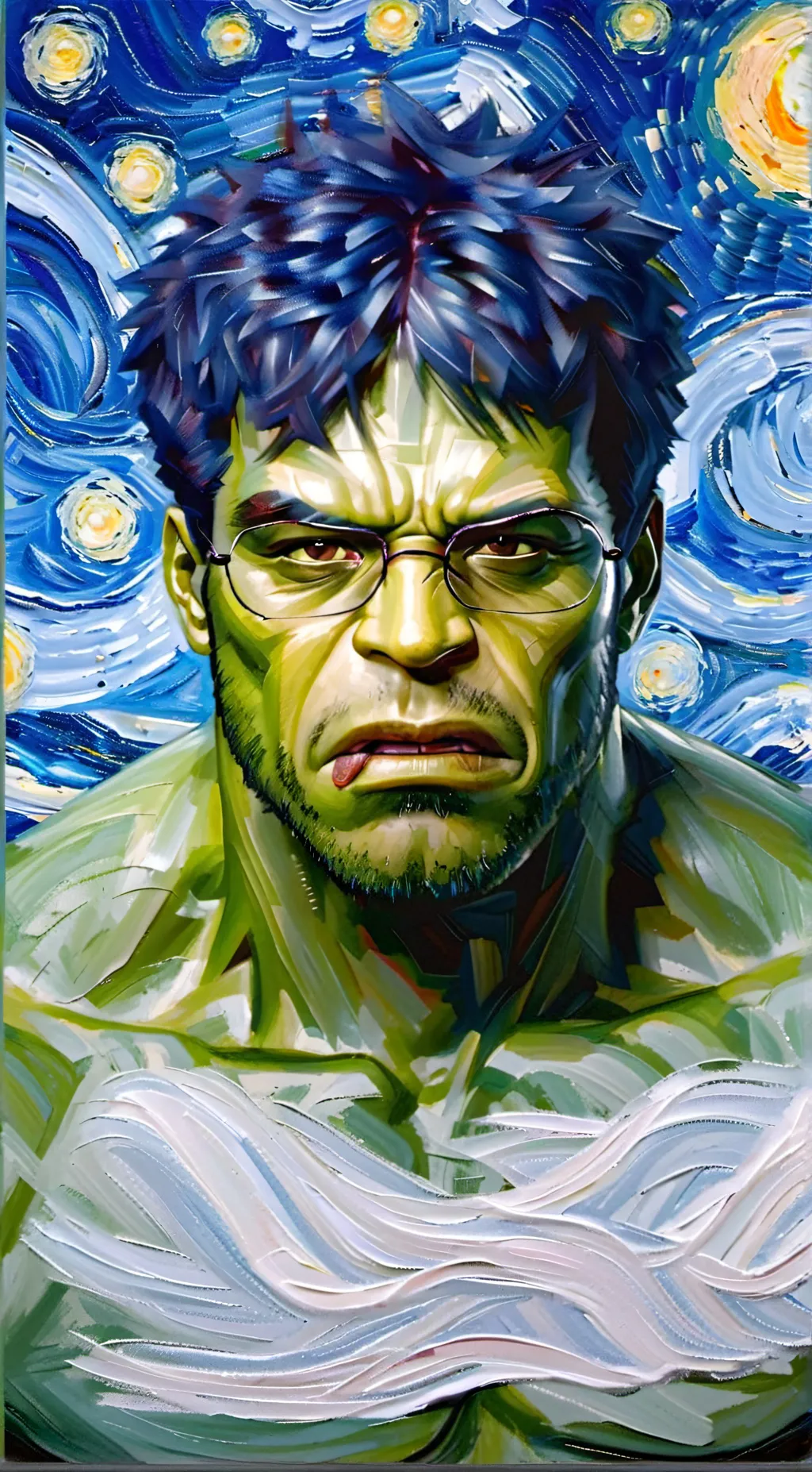 ai character: Hulk  background