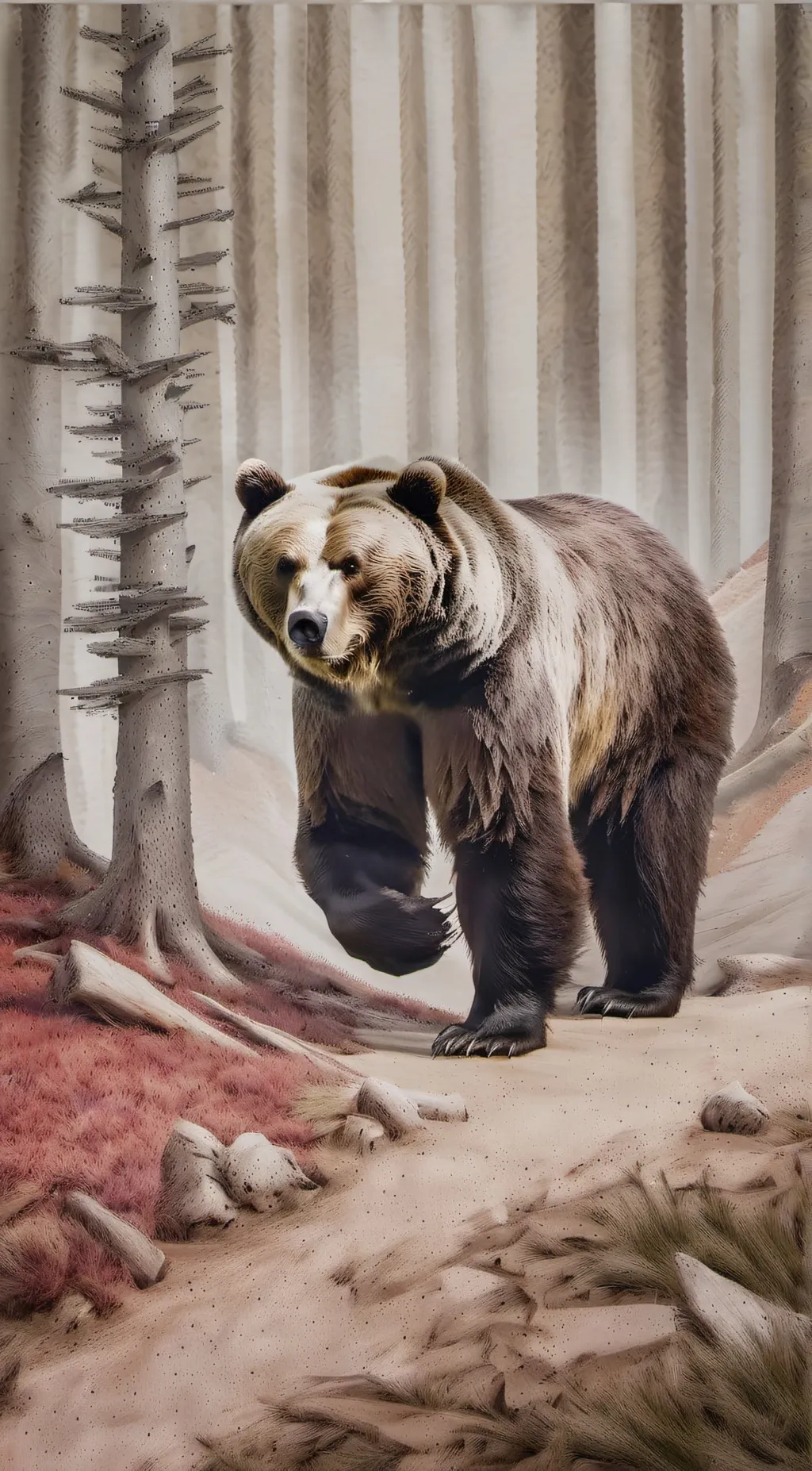 ai character: The Grizzler background
