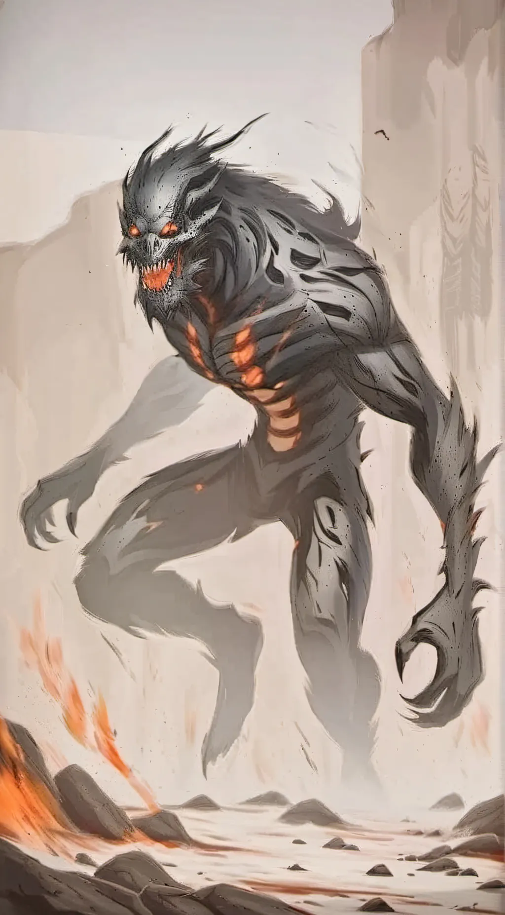 ai character: monster background