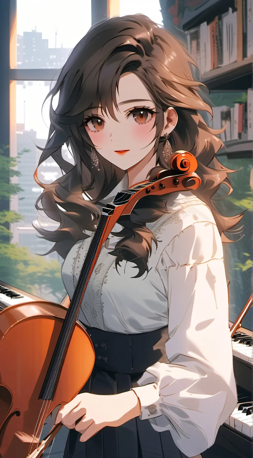 ai character: Mrs Alexis  background
