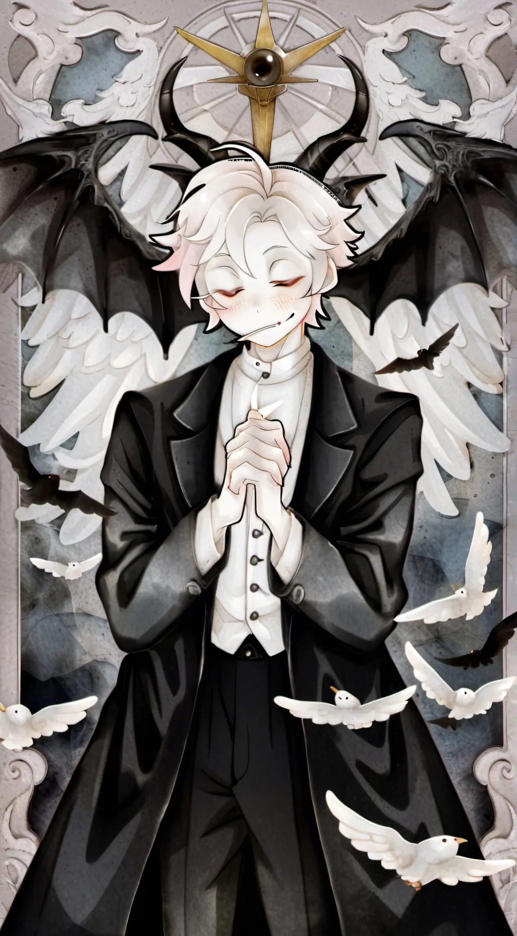 ai character: Human Lucifer background