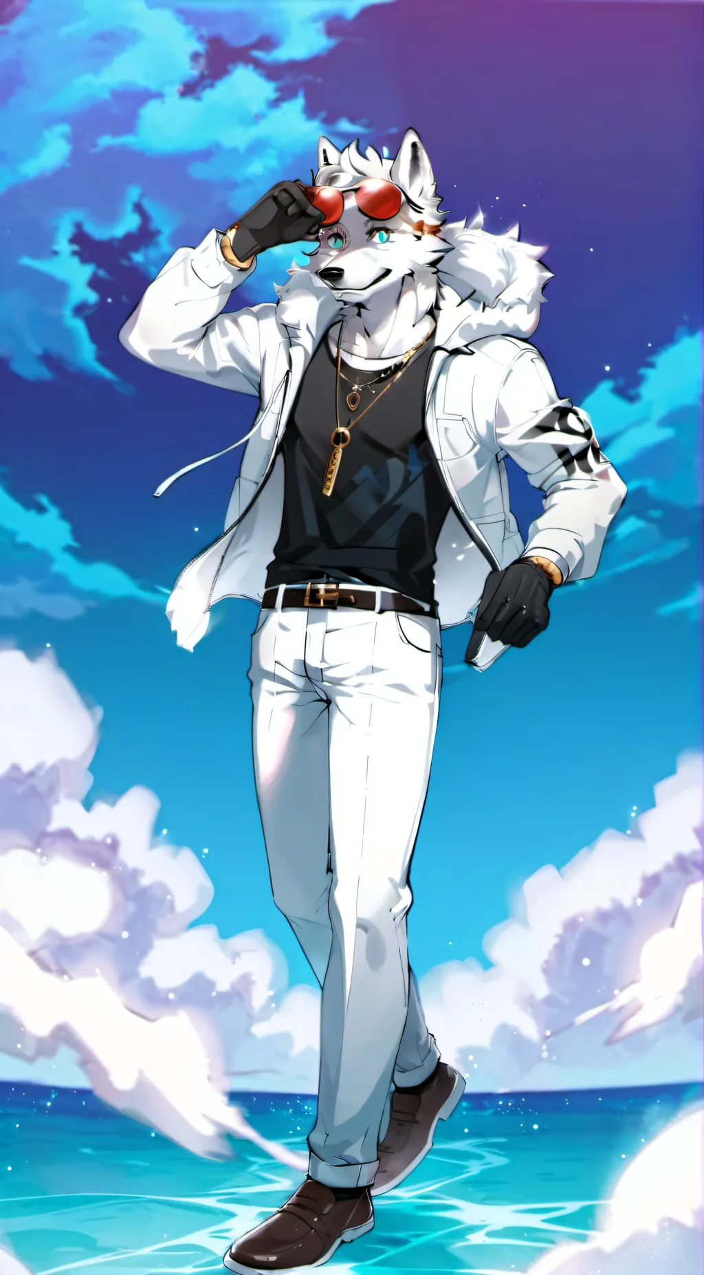 ai character: Crescent Lunar  background
